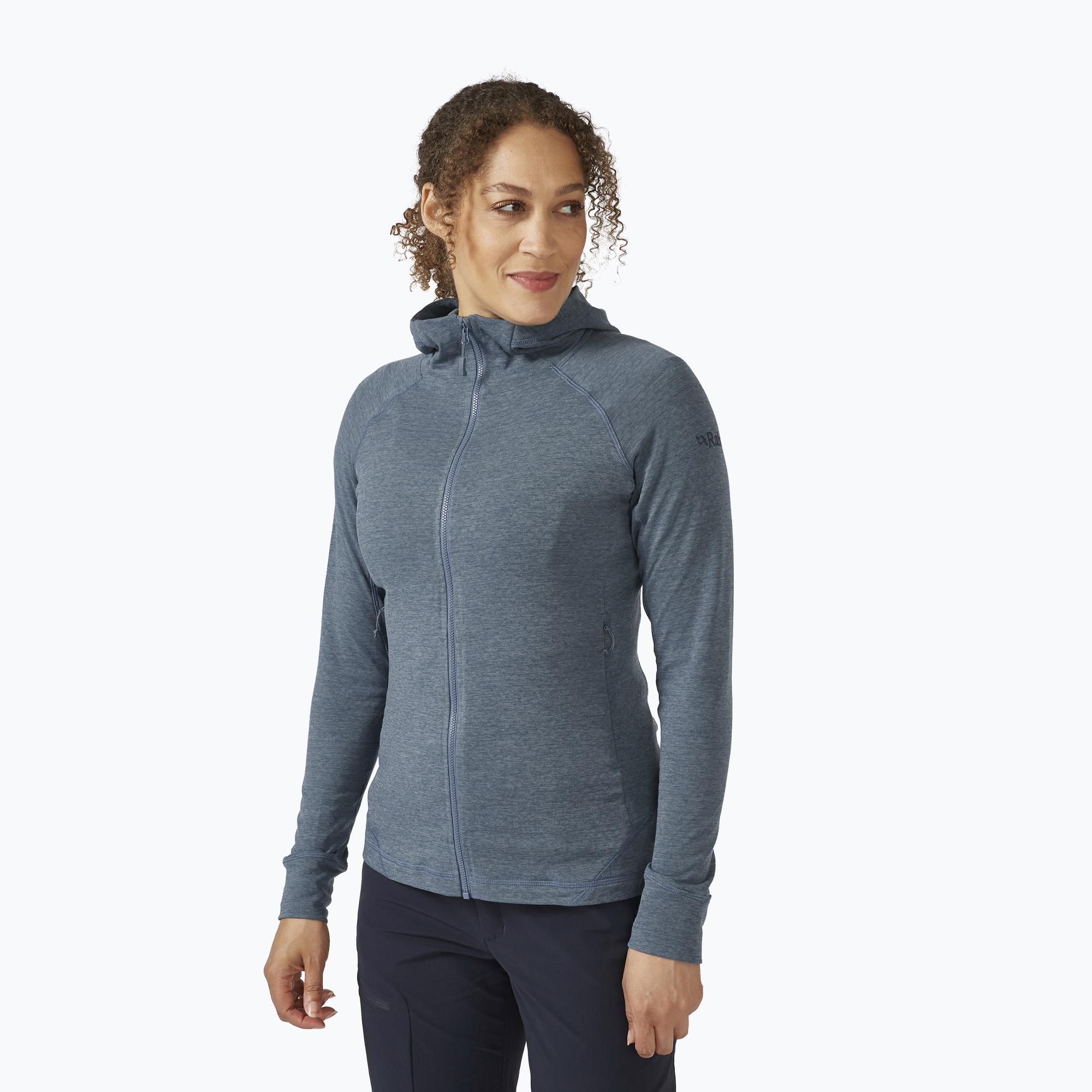 Women's trekking jacket Rab Nexus Hoody blue QFF-71 (14)