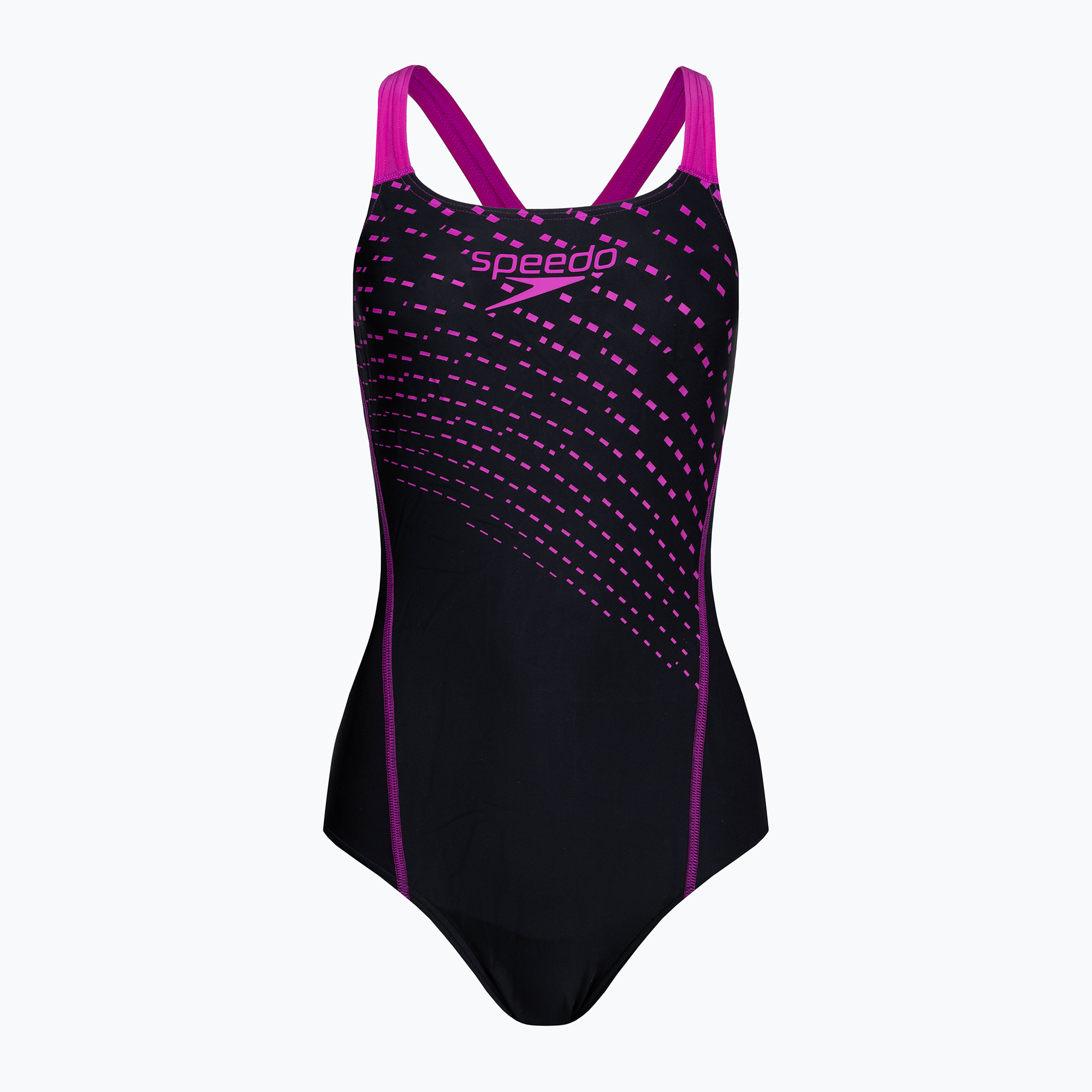 Speedo Medley Logo 1 Piece women's swimsuit black/purple (30)