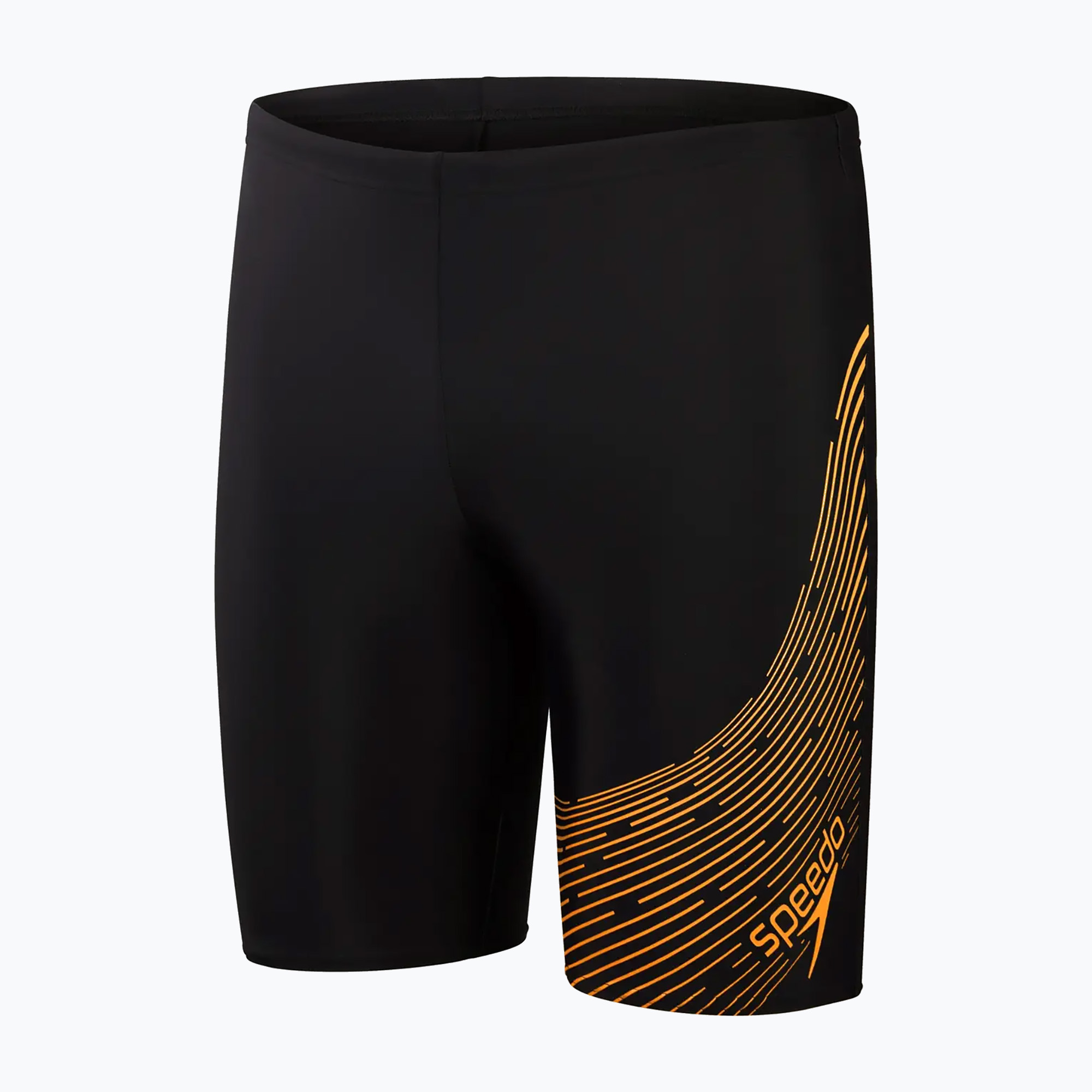 Men's Speedo Medley Logo black/mandarin peel swimwear (28)