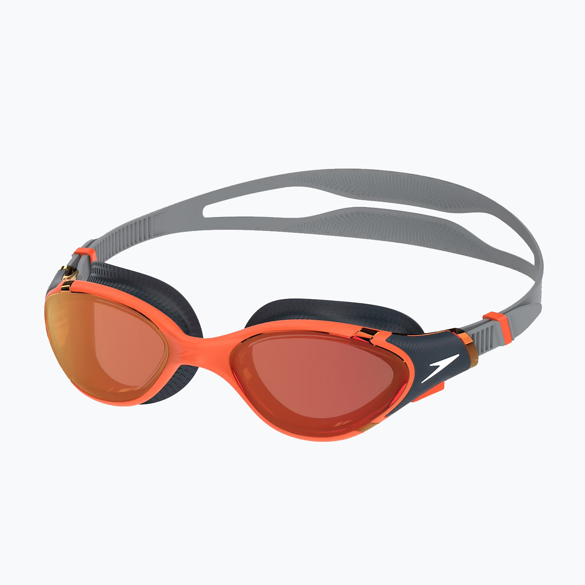 Swim goggles Speedo Biofuse 2.0 Mirror amber wave/steel/crimson mirror