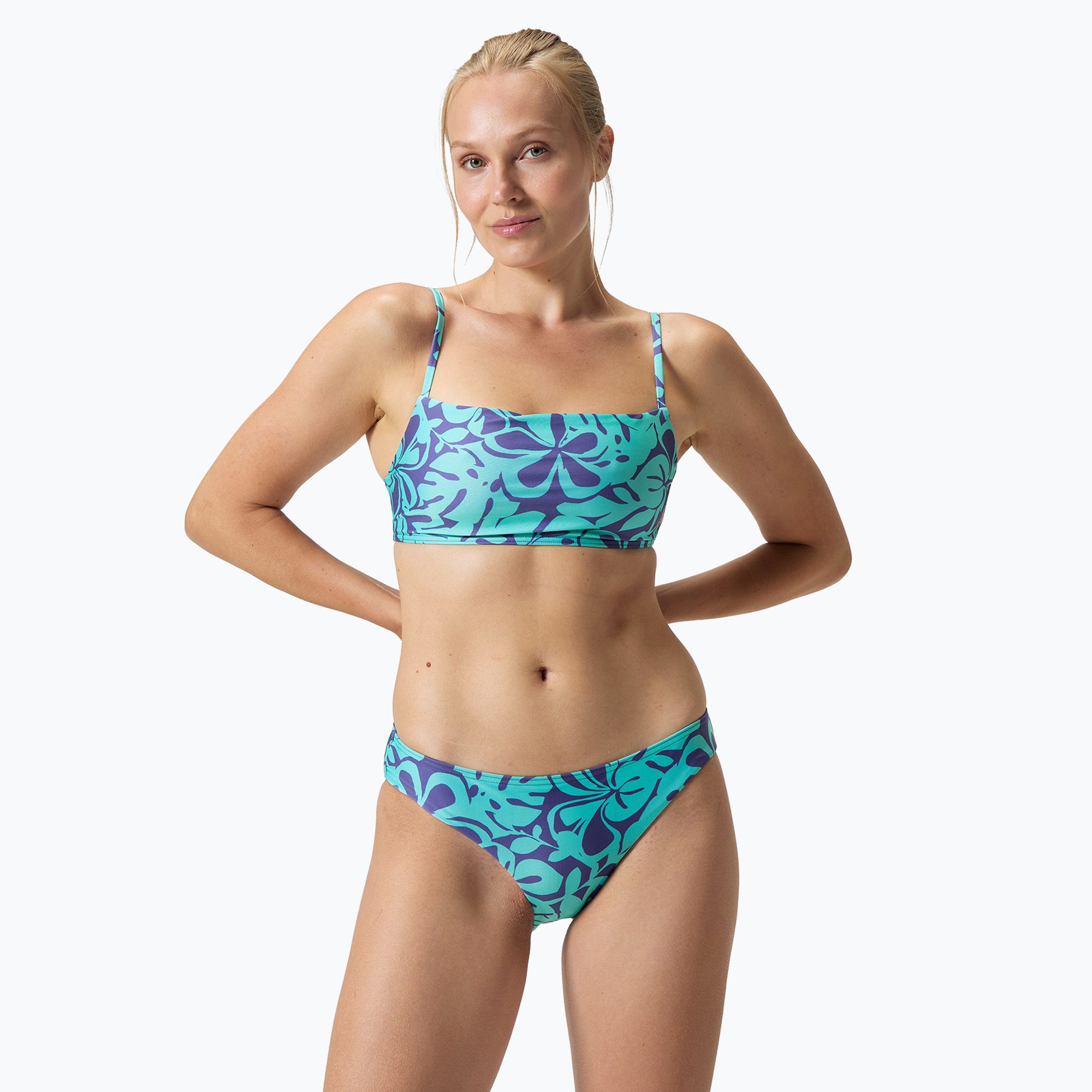 Women's two-piece swimsuit Speedo Printed Adjustable Thinstrap hapuna blue (30)