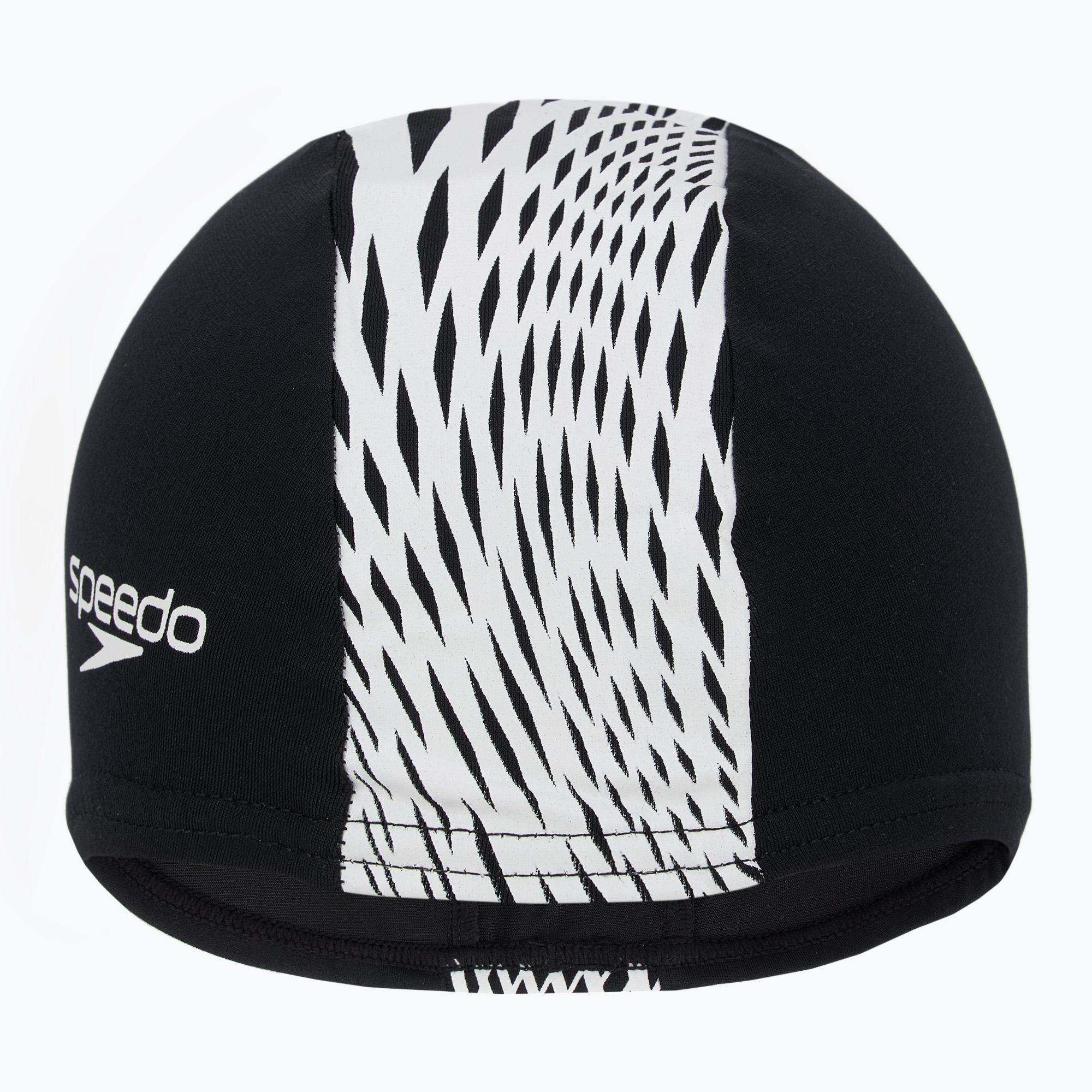 Swim cap Speedo Boom Endurance+ black/white boho diamonds