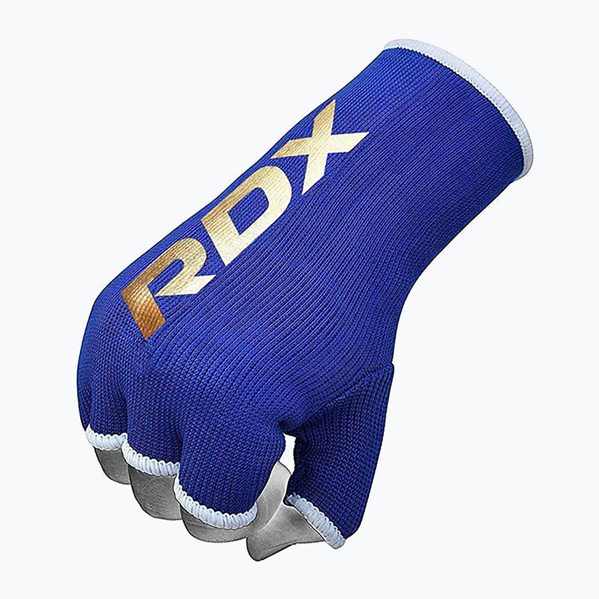 RDX Hosiery Inner Elasticated Half Finger glove blue (L)