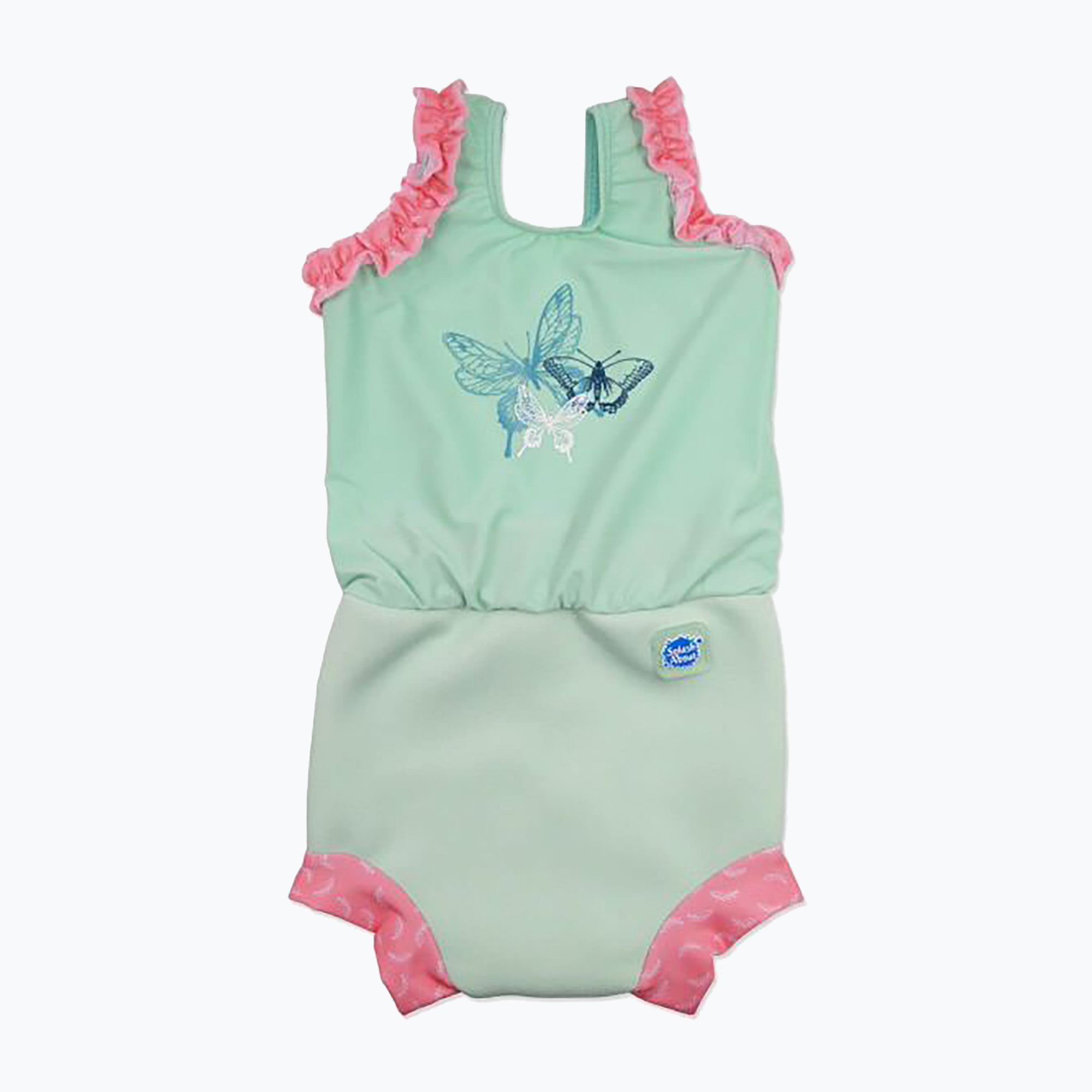 Children's one-piece swimsuit Splash About Happy Nappy Dragonflies green CHNDFL (0-4 M)