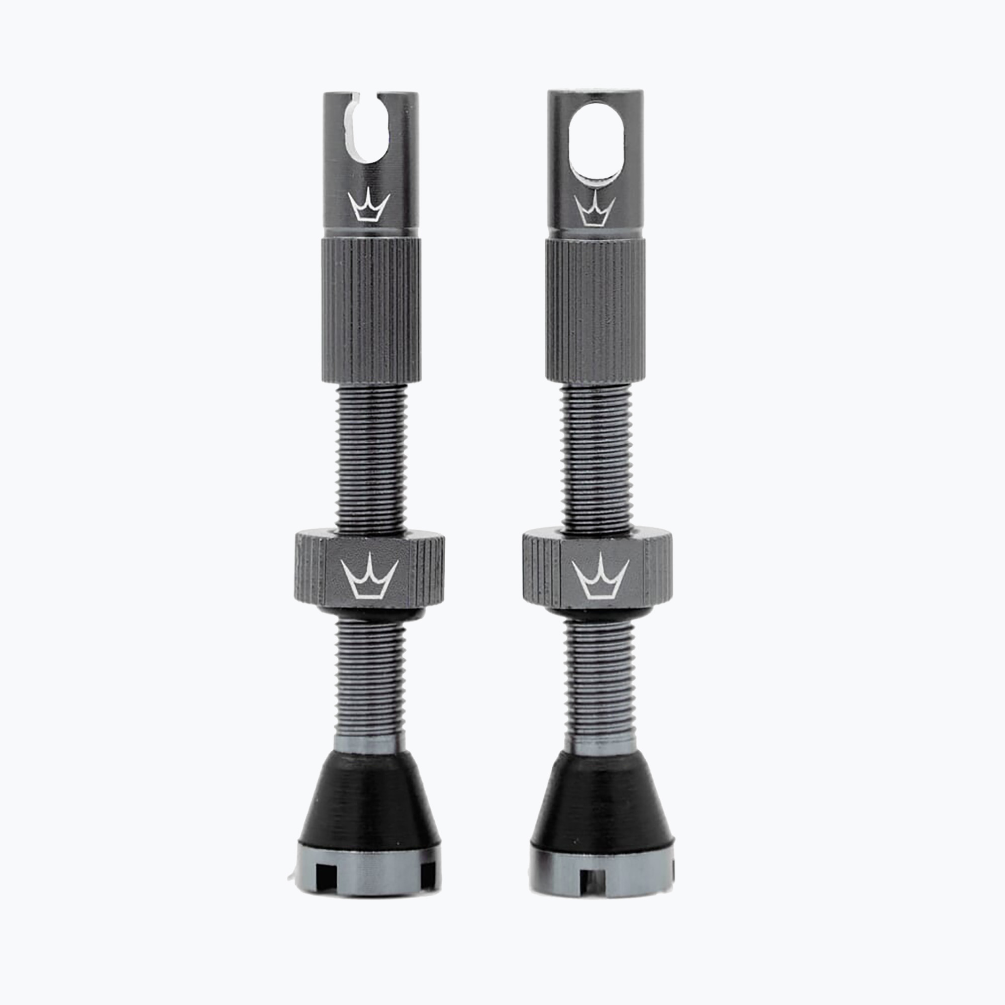 Peaty's X Chris King Mk2 Tubeless Valves presta valve set PTV2-42-SLT-12 grey 83778 (42 mm)