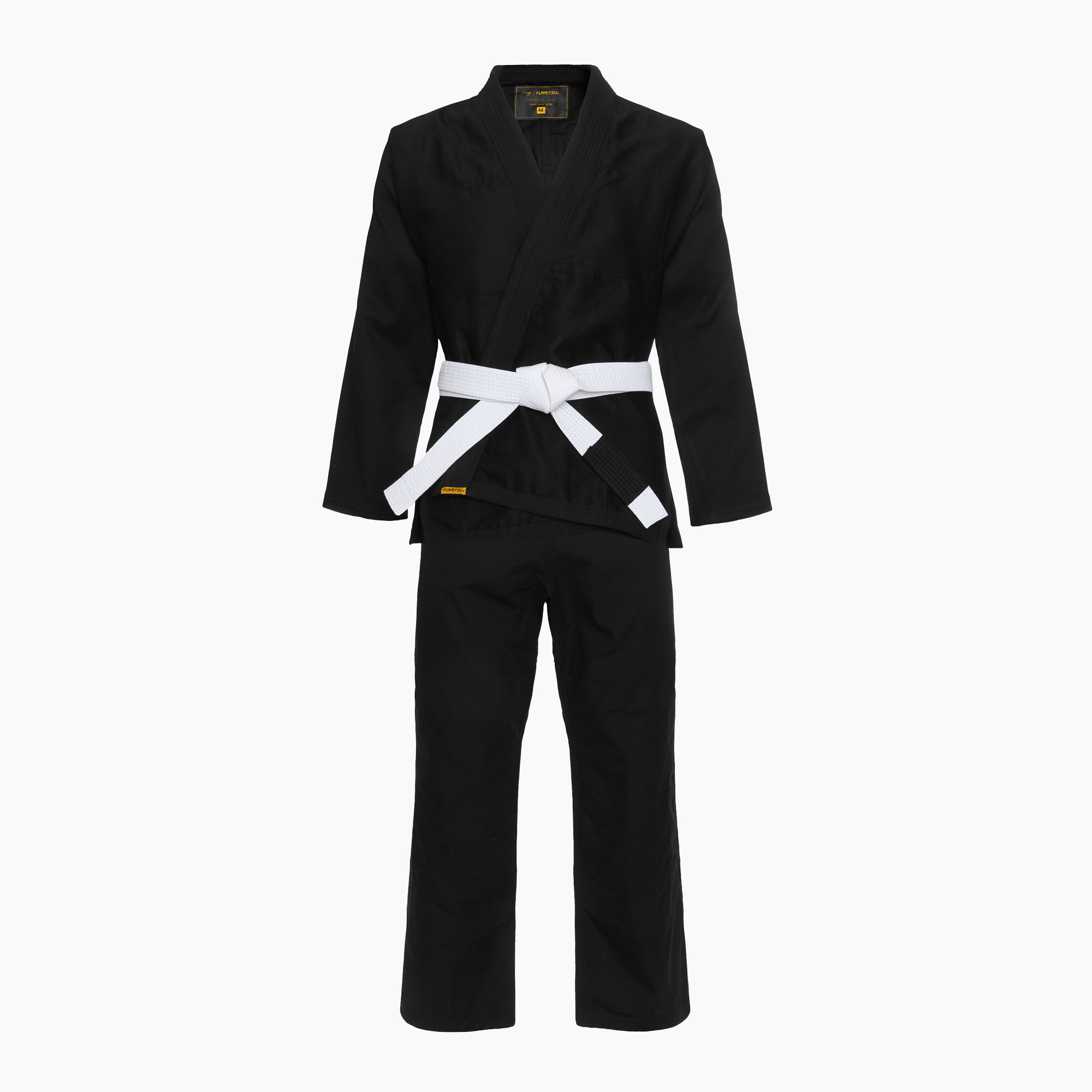 GI for Brazilian jiu-jitsu FUMETSU Ghost V-Lite BJJ black/ yellow (A1)