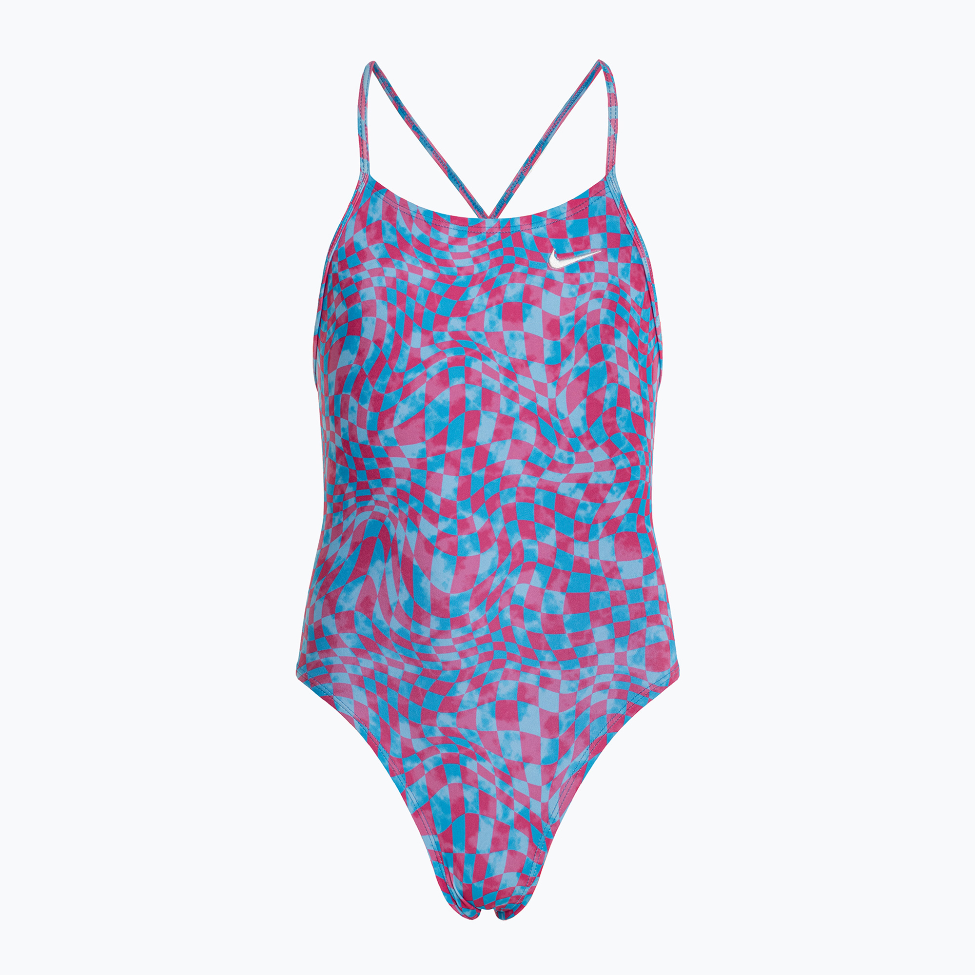 Nike Hydrastrong Lace Up Back university blue children's one-piece swimsuit (120-130 (XS))