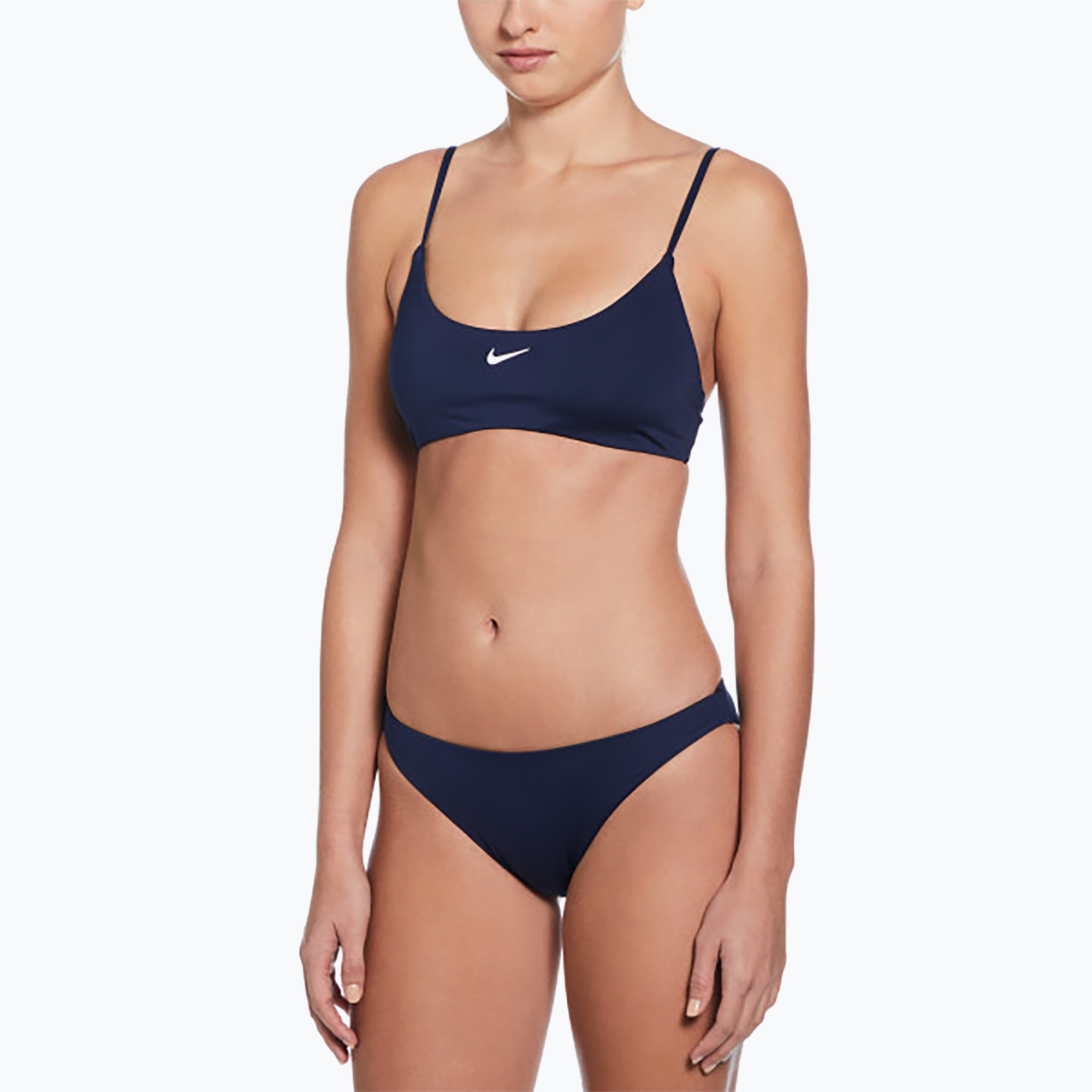 Women's two-piece swimsuit Nike Essential Bralette Bikini midnight navy (L)