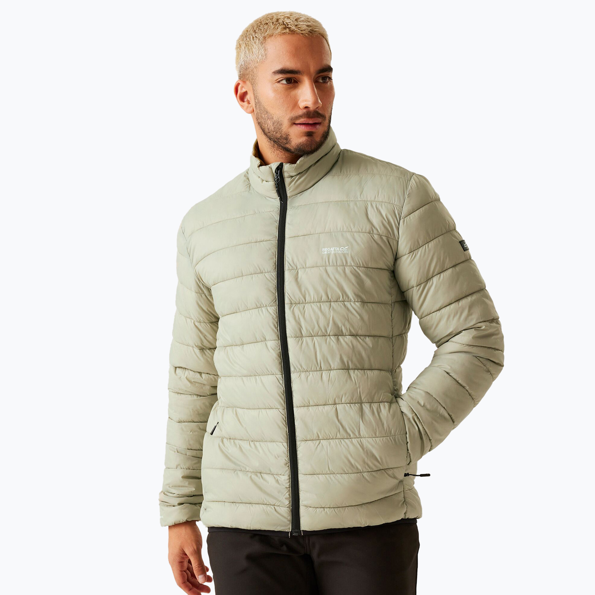 REGATTA men's Marizion down jacket abbeystone/nephrite green (S)