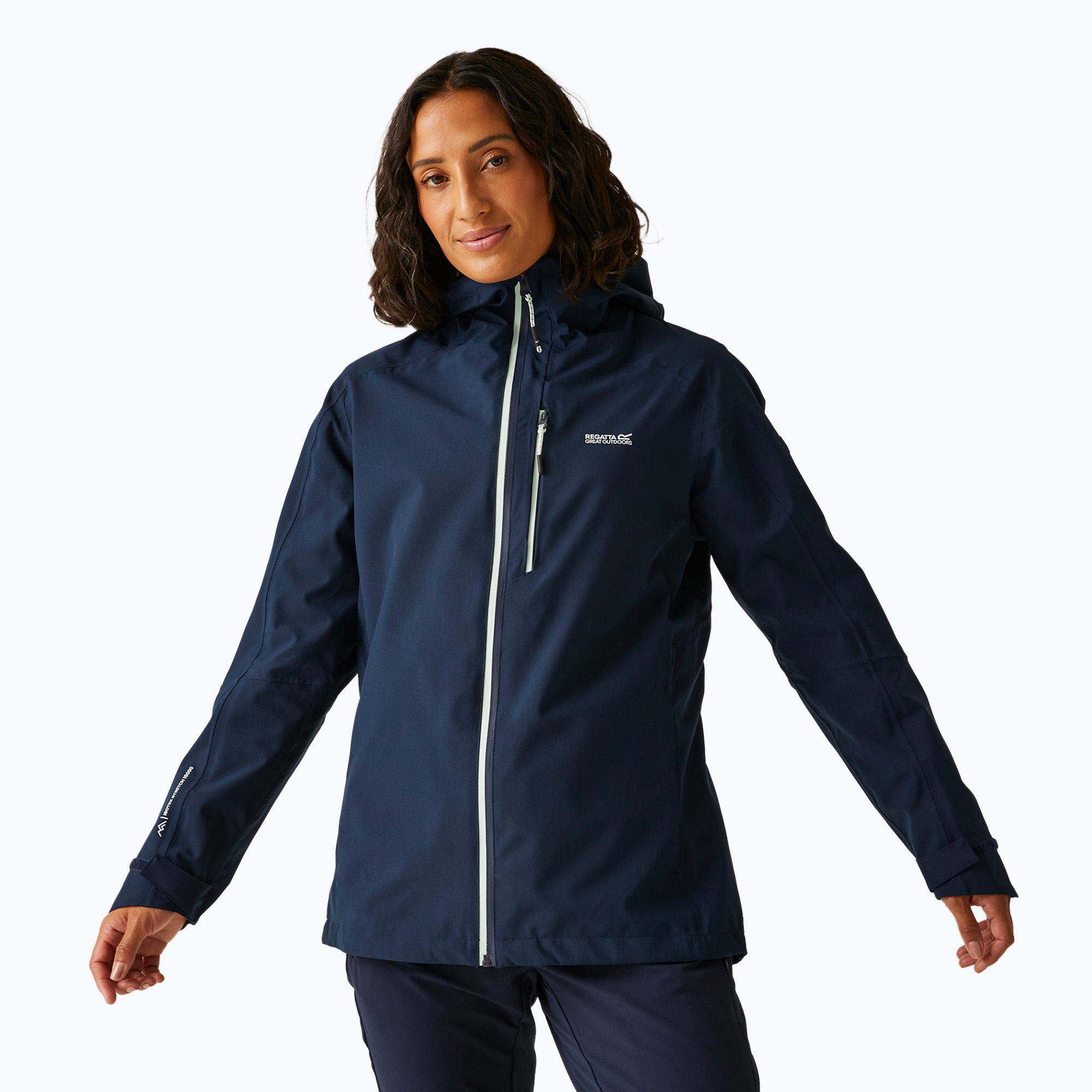 Women's rain jacket REGATTA Birchdale II navy/icy morn