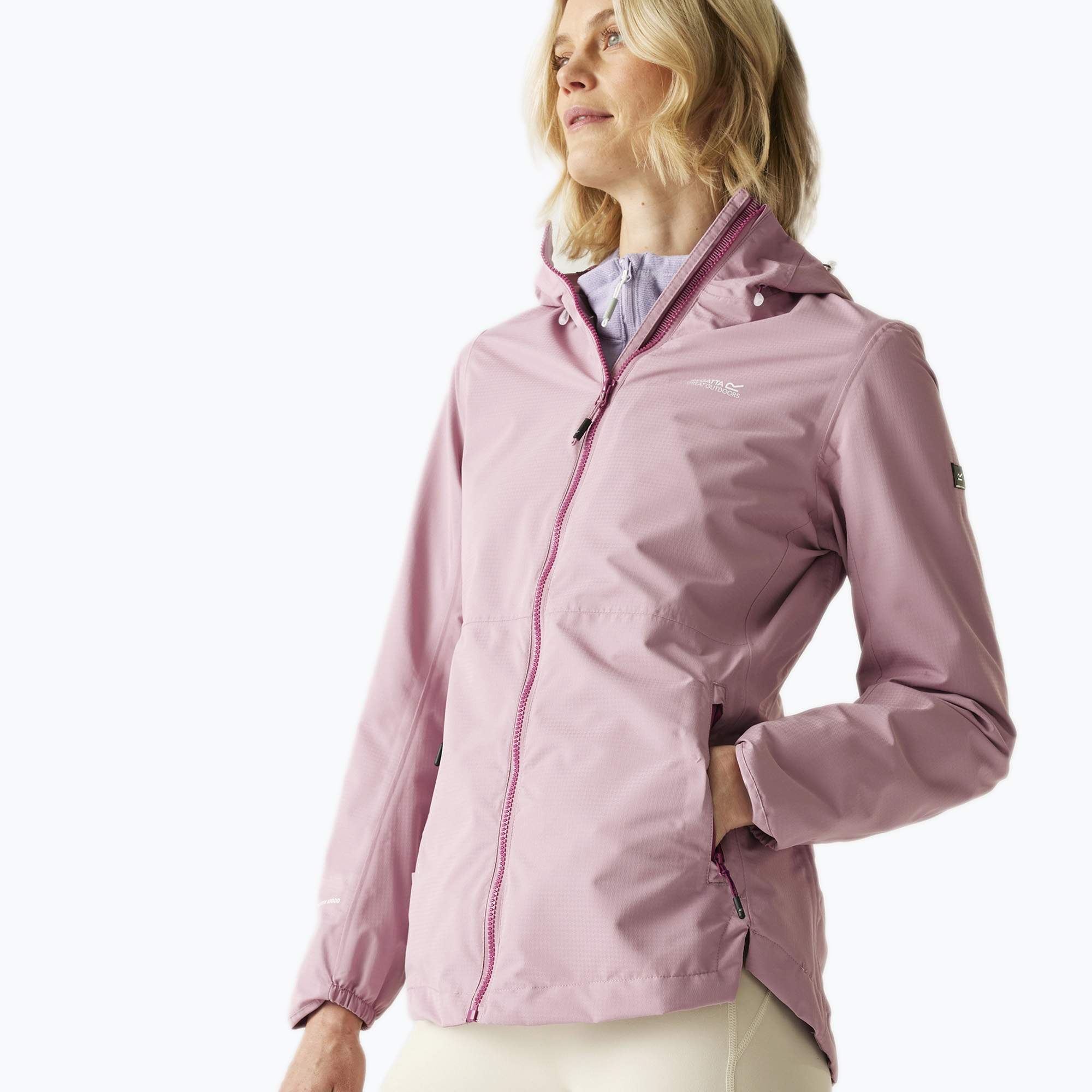 Women's rain jacket REGATTA Hamara IV light lillas (10)