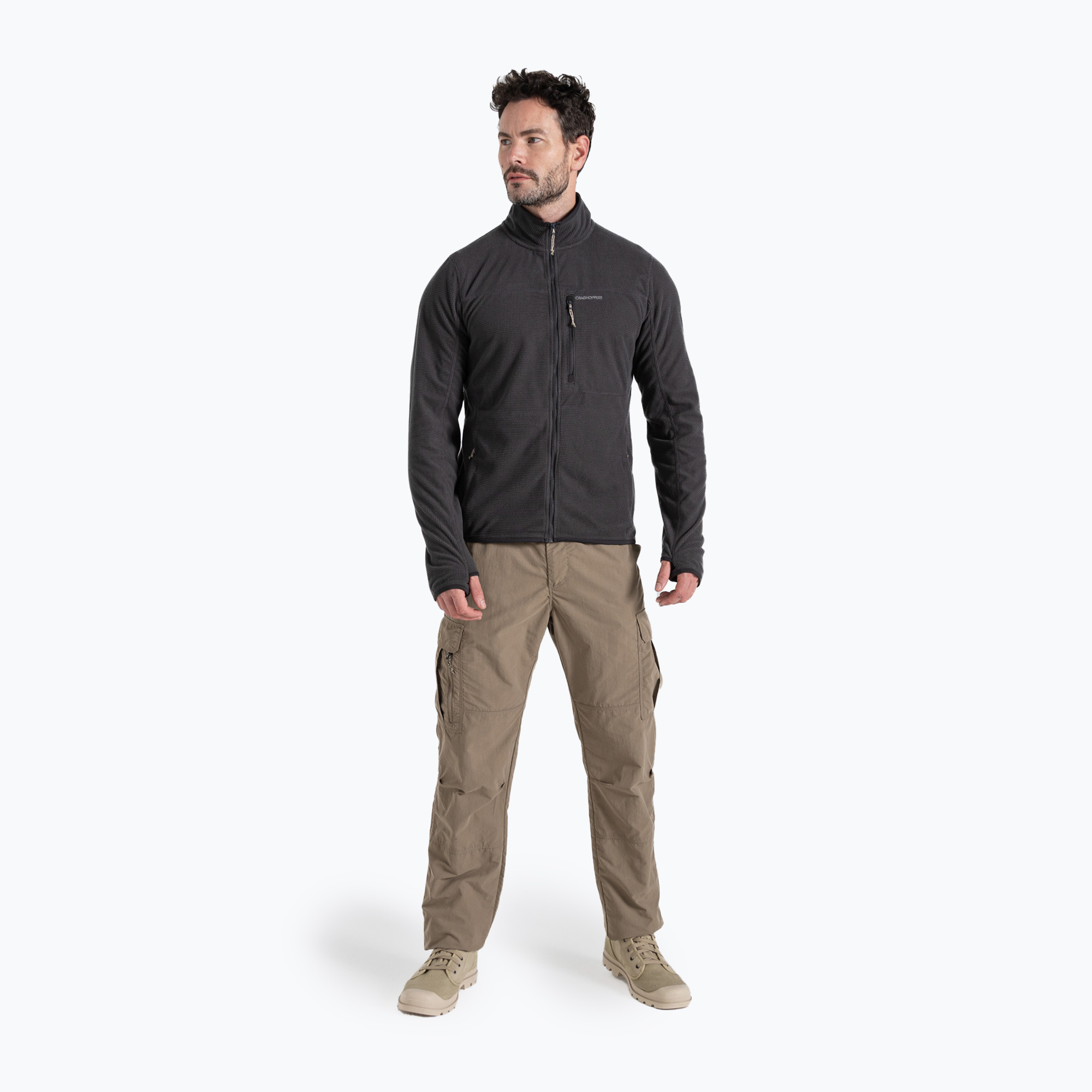 Men's Craghoppers NosiLife Spry black pepper sweatshirt (L)