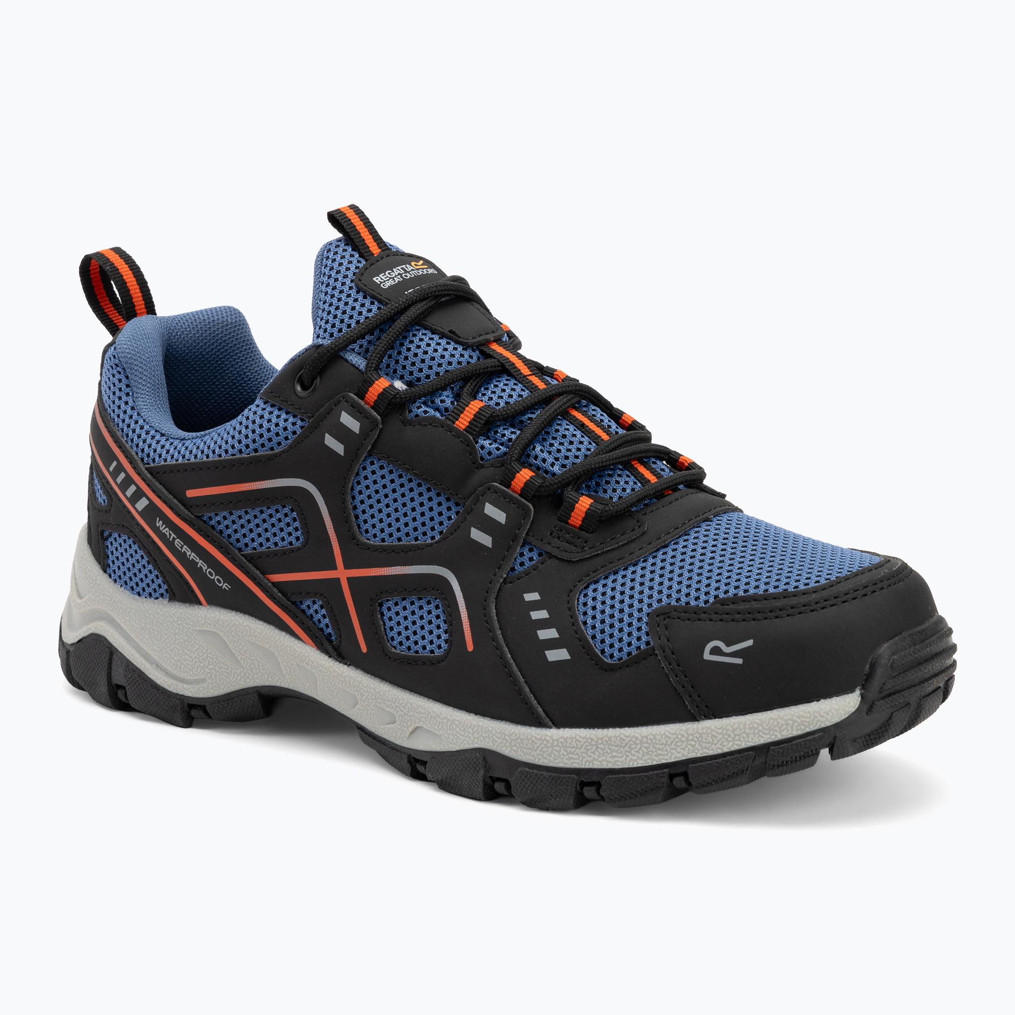 Men's Regatta Vendeavour Low olymipan blue/black/tango trekking boots (41 EU)