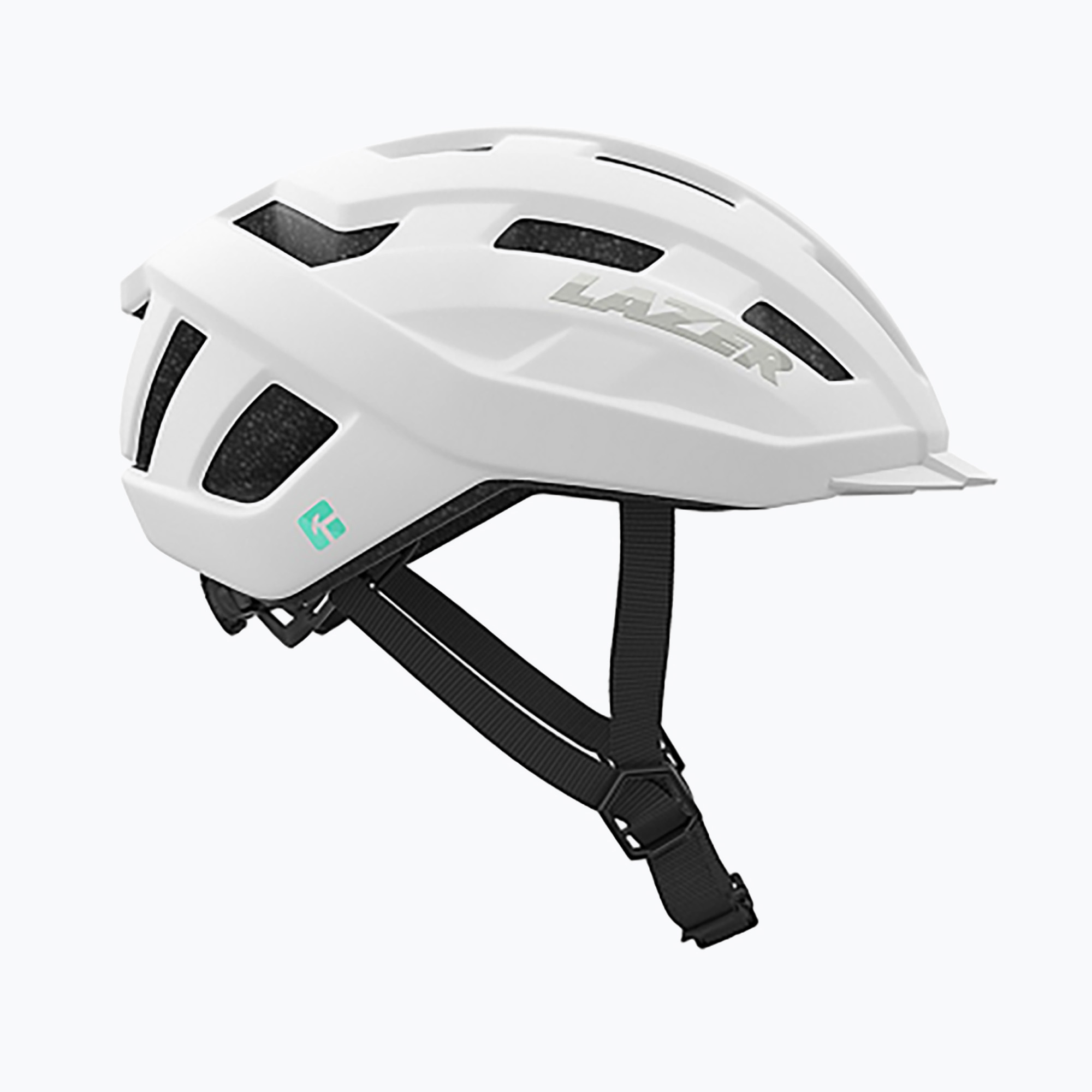 Bicycle helmet Lazer Codax KinetiCore + net matte full white (54-61 cm)