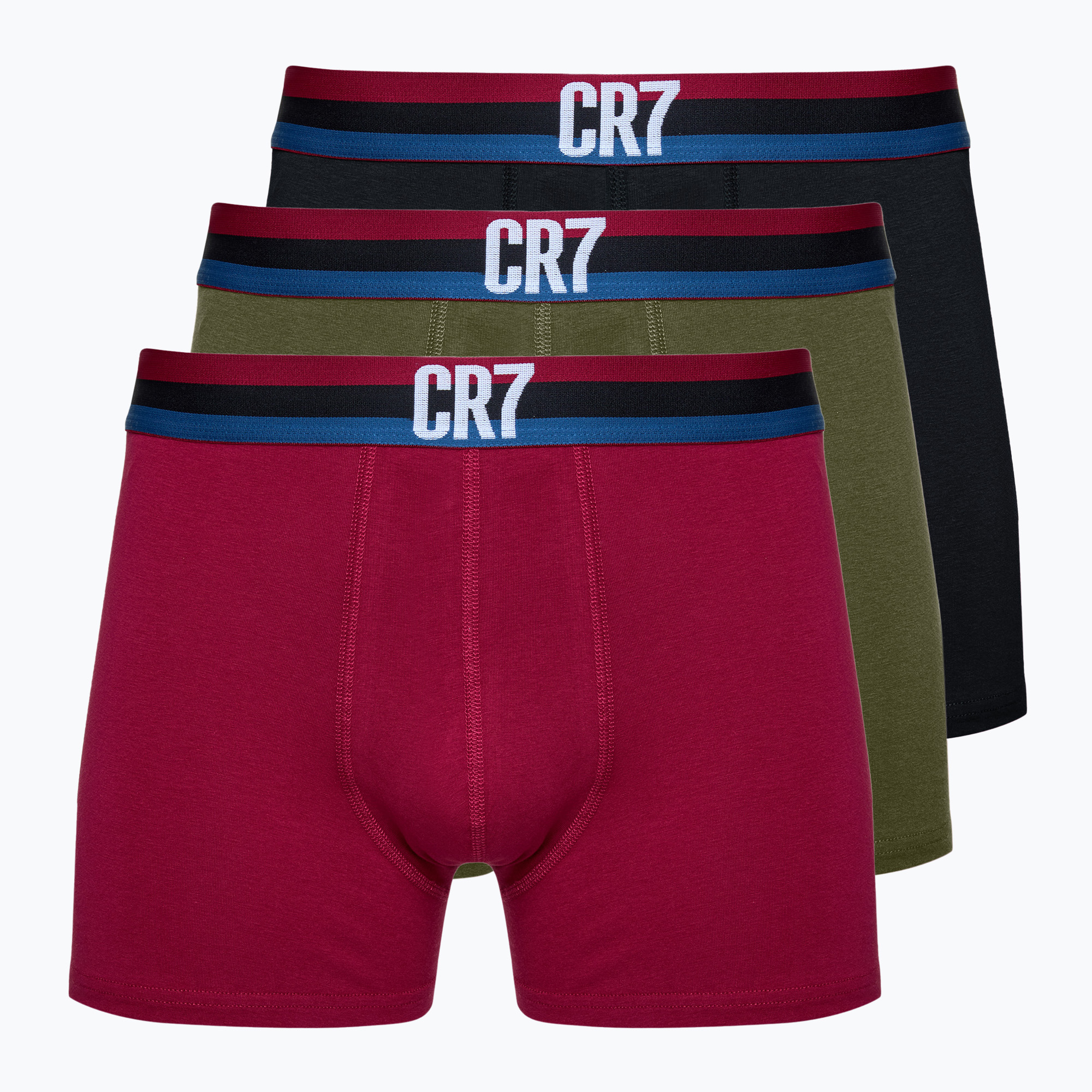 Men's CR7 Basic Trunk boxer shorts 3 pairs multicolour (2XL)