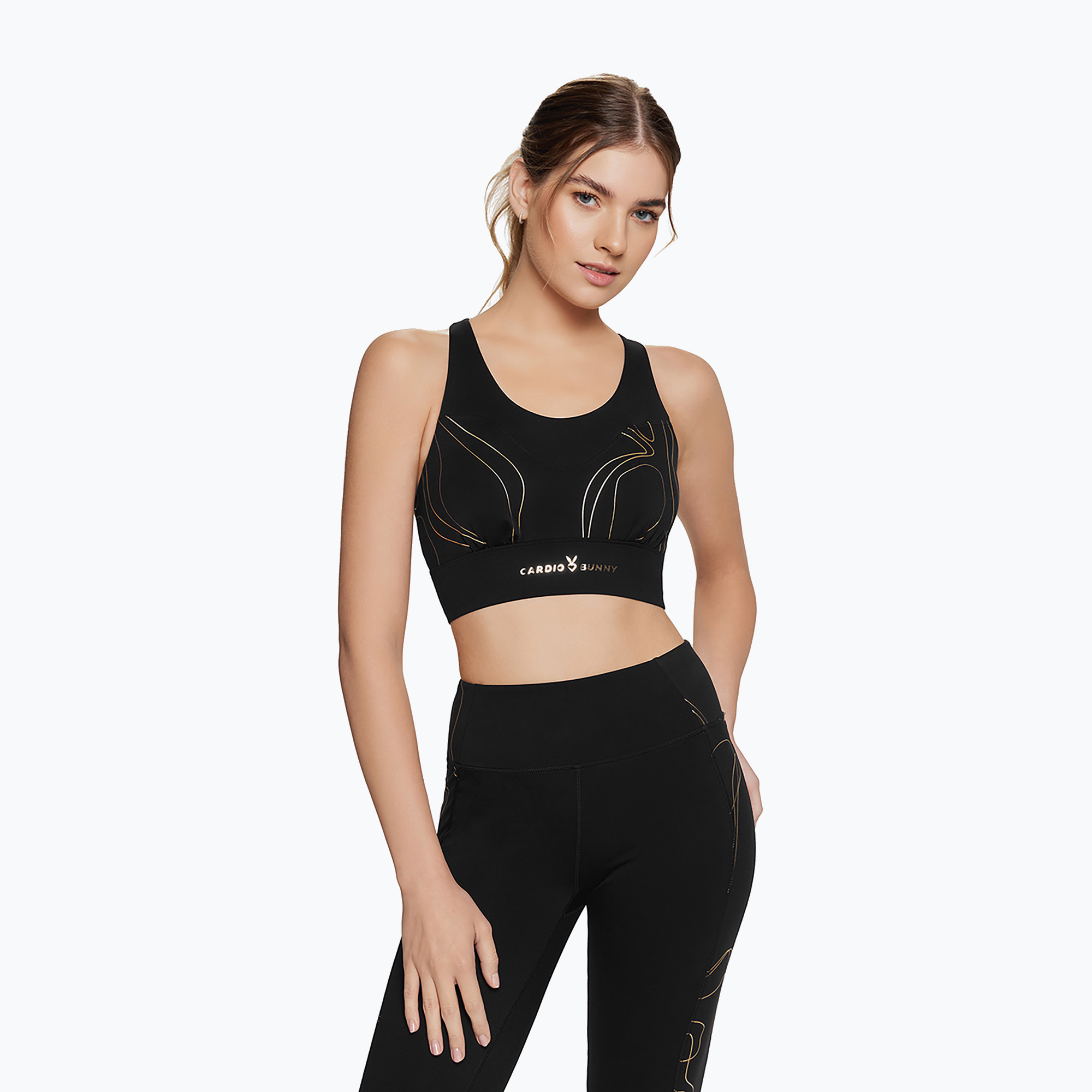 Cardio Bunny training bra Flame black (S)