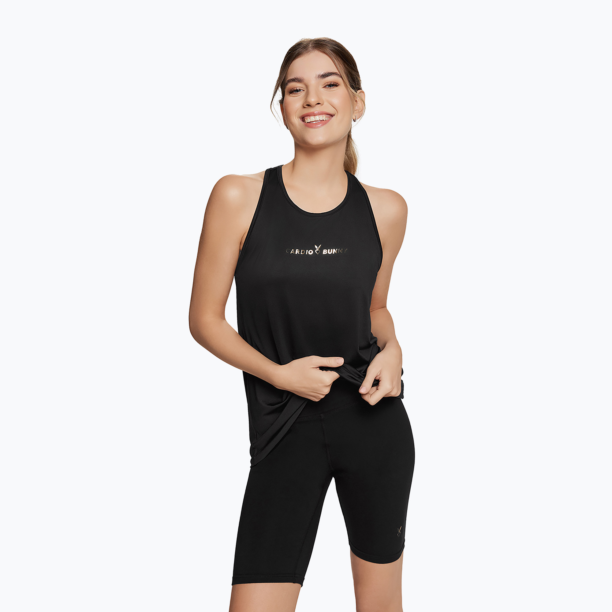 Women's workout tank top Cardio Bunny Heat black (XS)