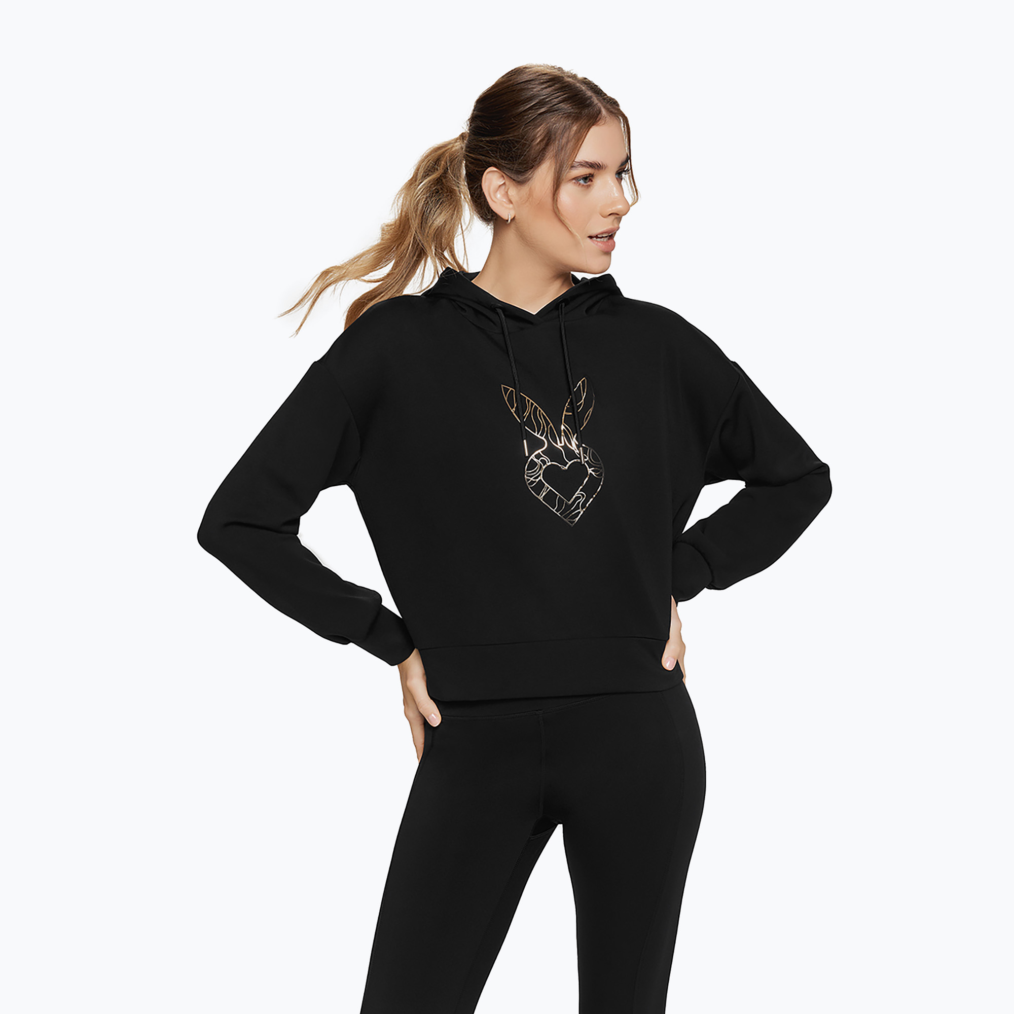 Women's Cardio Bunny Freeze training sweatshirt black (S)