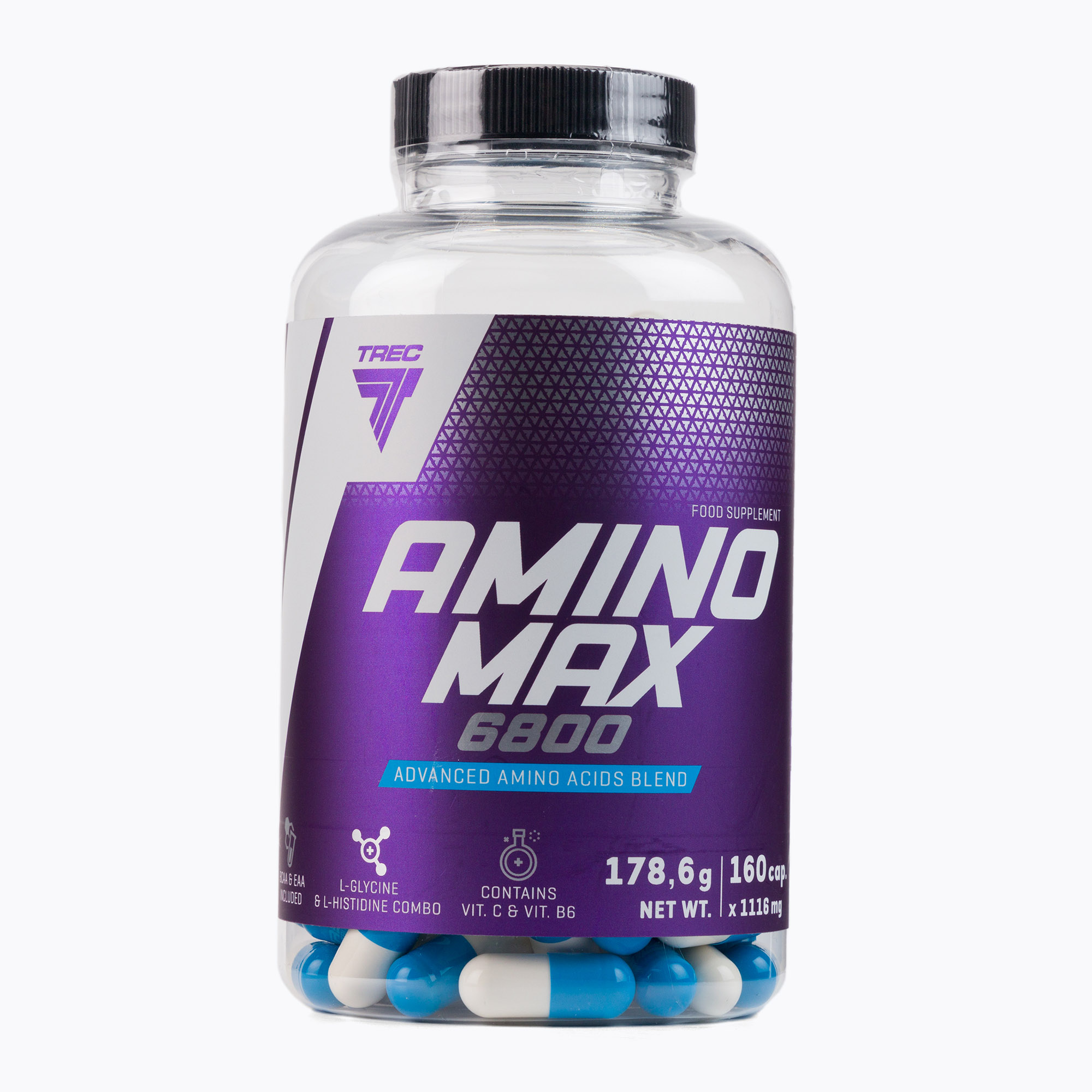 Amino Max Trec 6800 amino acids 160 capsules TRE/083 (160 kaps.)