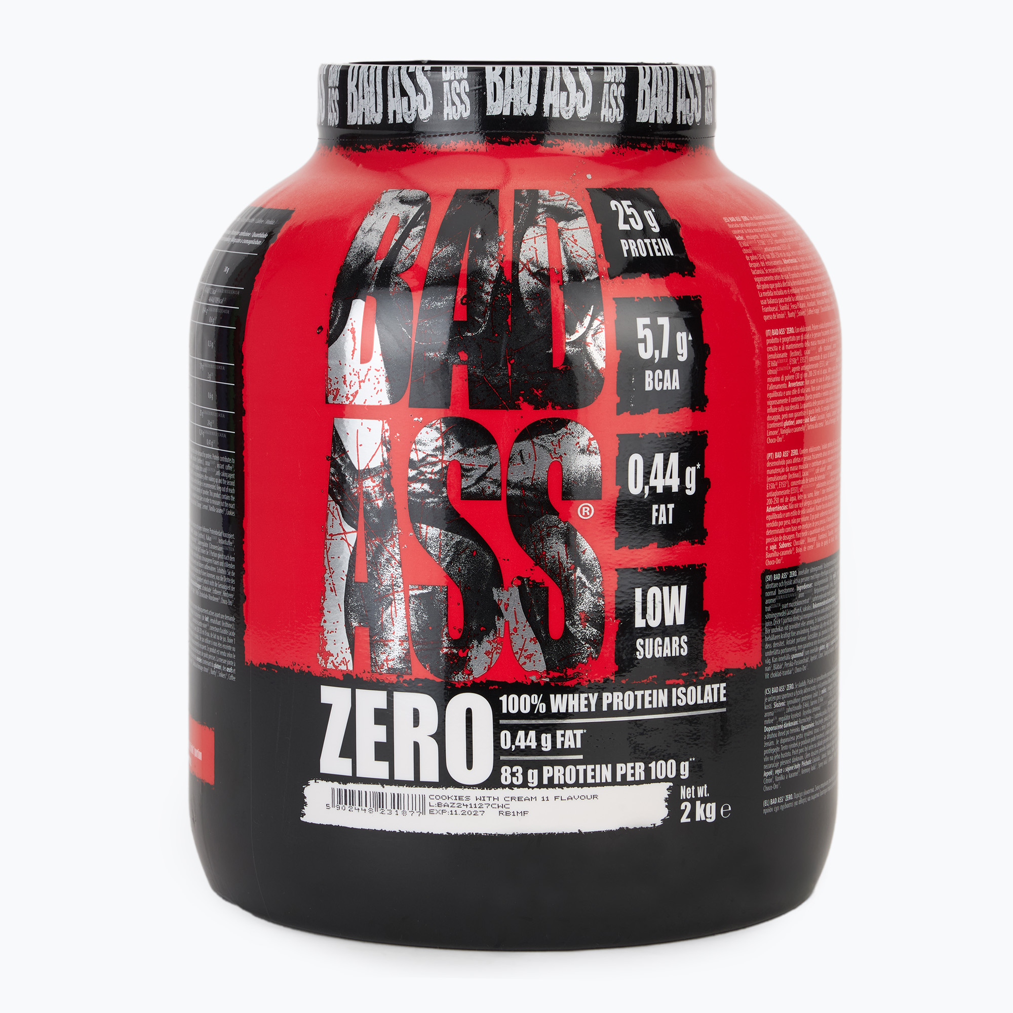 Fitness Authority Isolate Bad Ass Zero 2 kg cookies with cream (2 kg)