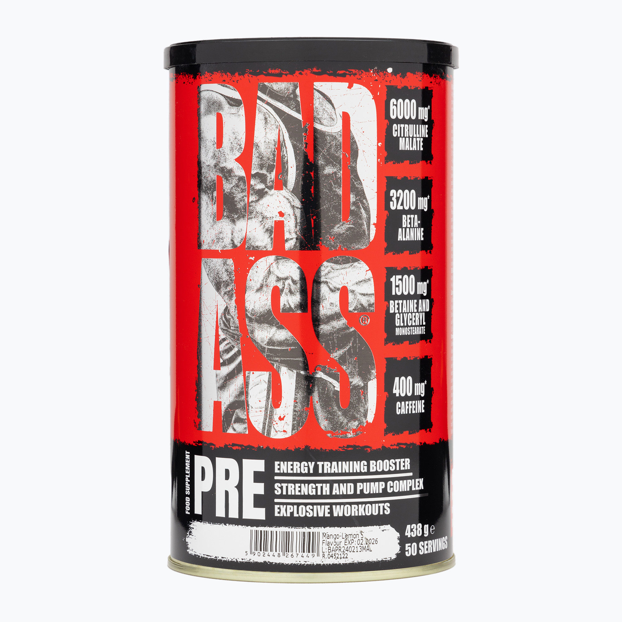 Fitness Authority Bad Ass Pre pre-workout 438 g mango/lemon (438 g)