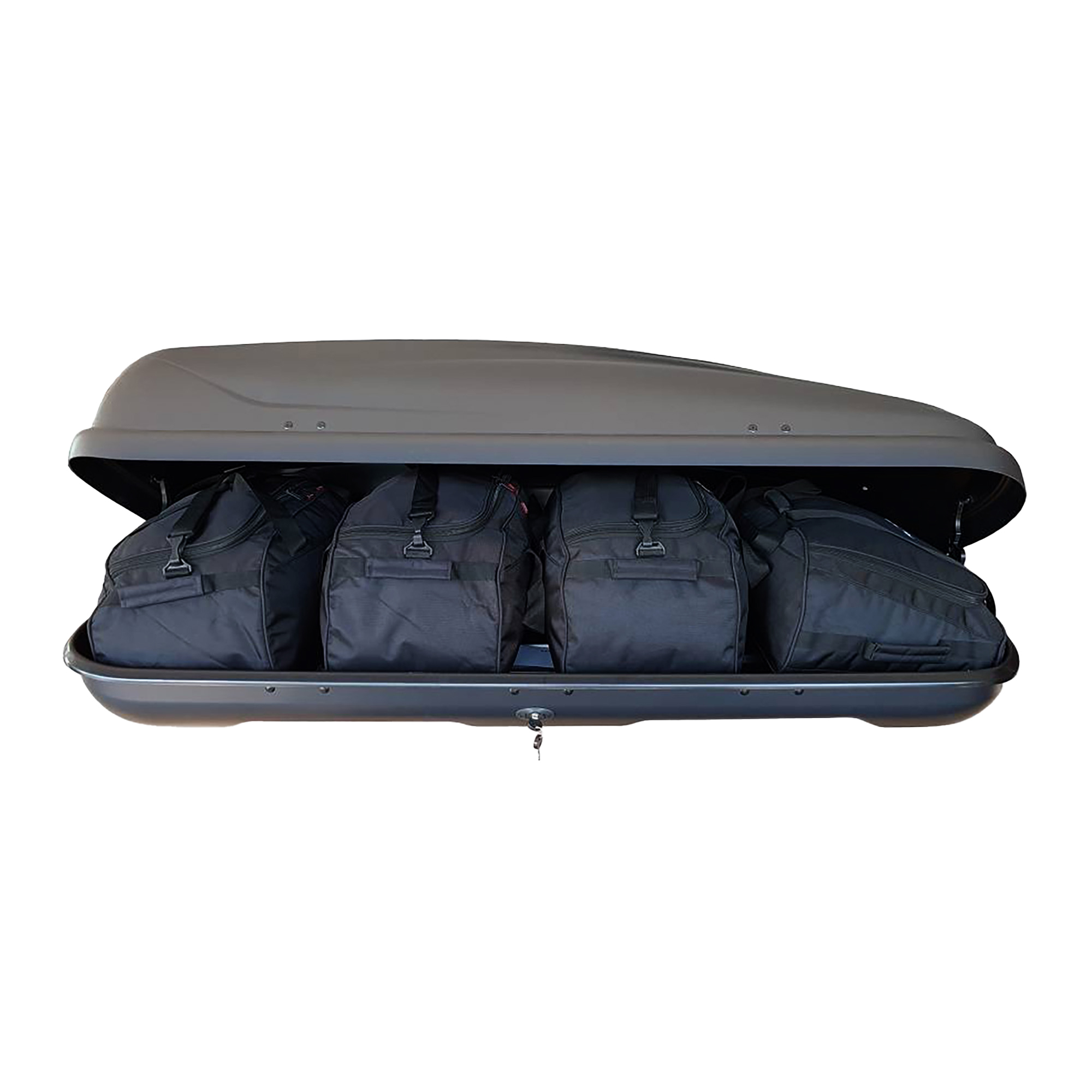 KJUST Hapro Traxer 5.6 roof box bag set 4 pcs. black