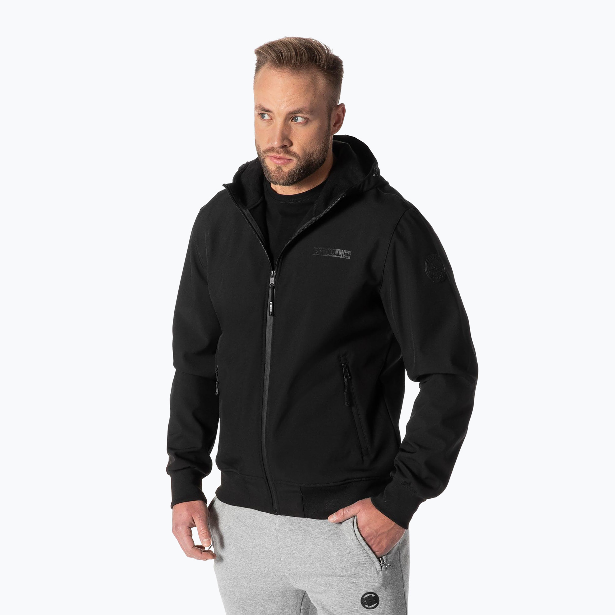 Pitbull West Coast men's jacket Midway 2 Softshell black (XL)