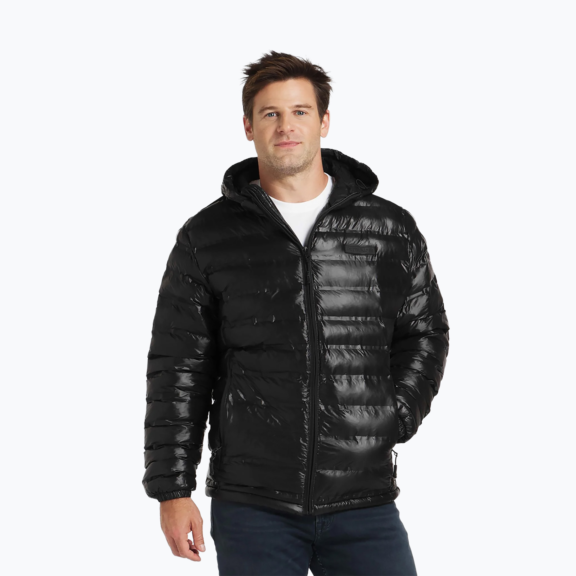 Pitbull West Coast men's winter jacket Deerfoot Hooded Padded black (L)