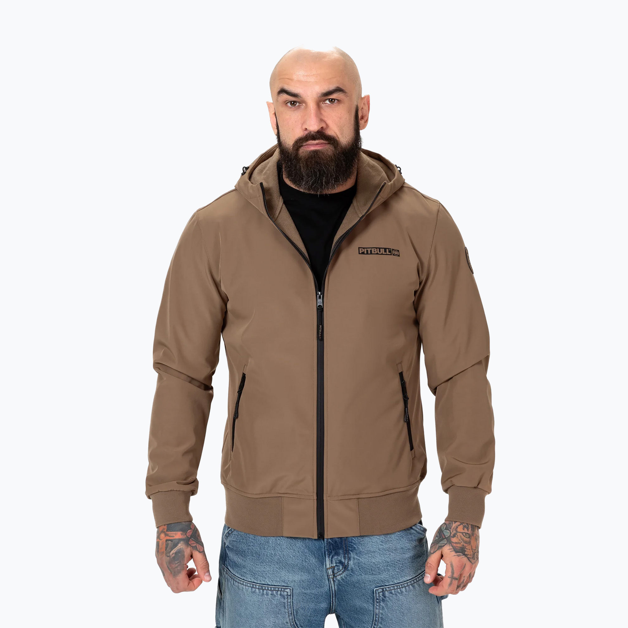 Pitbull West Coast men's Midway 2 Softshell jacket coyote brown (S)