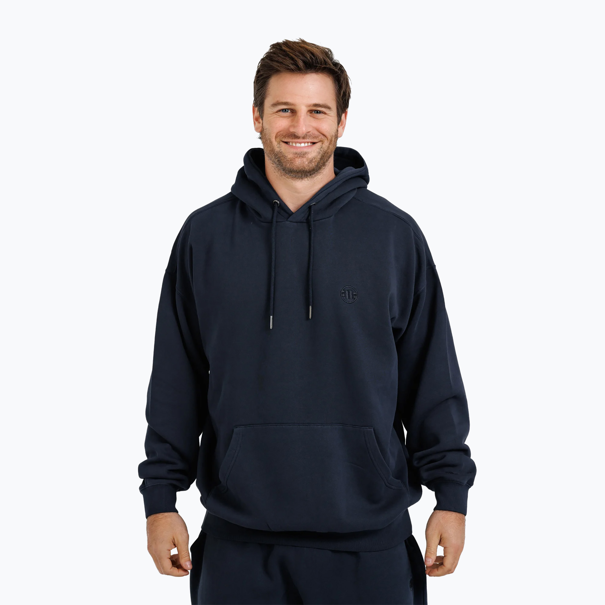 Men's Pitbull West Coast Lancaster Hooded sweatshirt dark navy (M)
