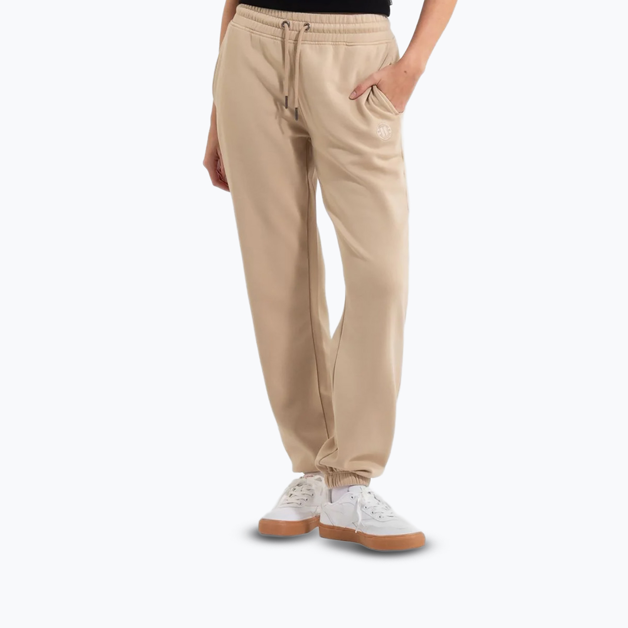 Pitbull West Coast women's Manzanita Washed sand trousers (M/L)