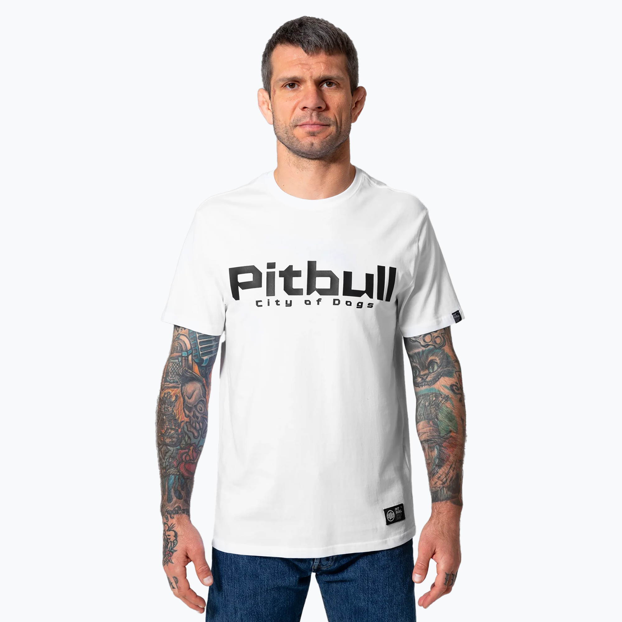 Pitbull West Coast City Of Dogs men's t-shirt white (S)