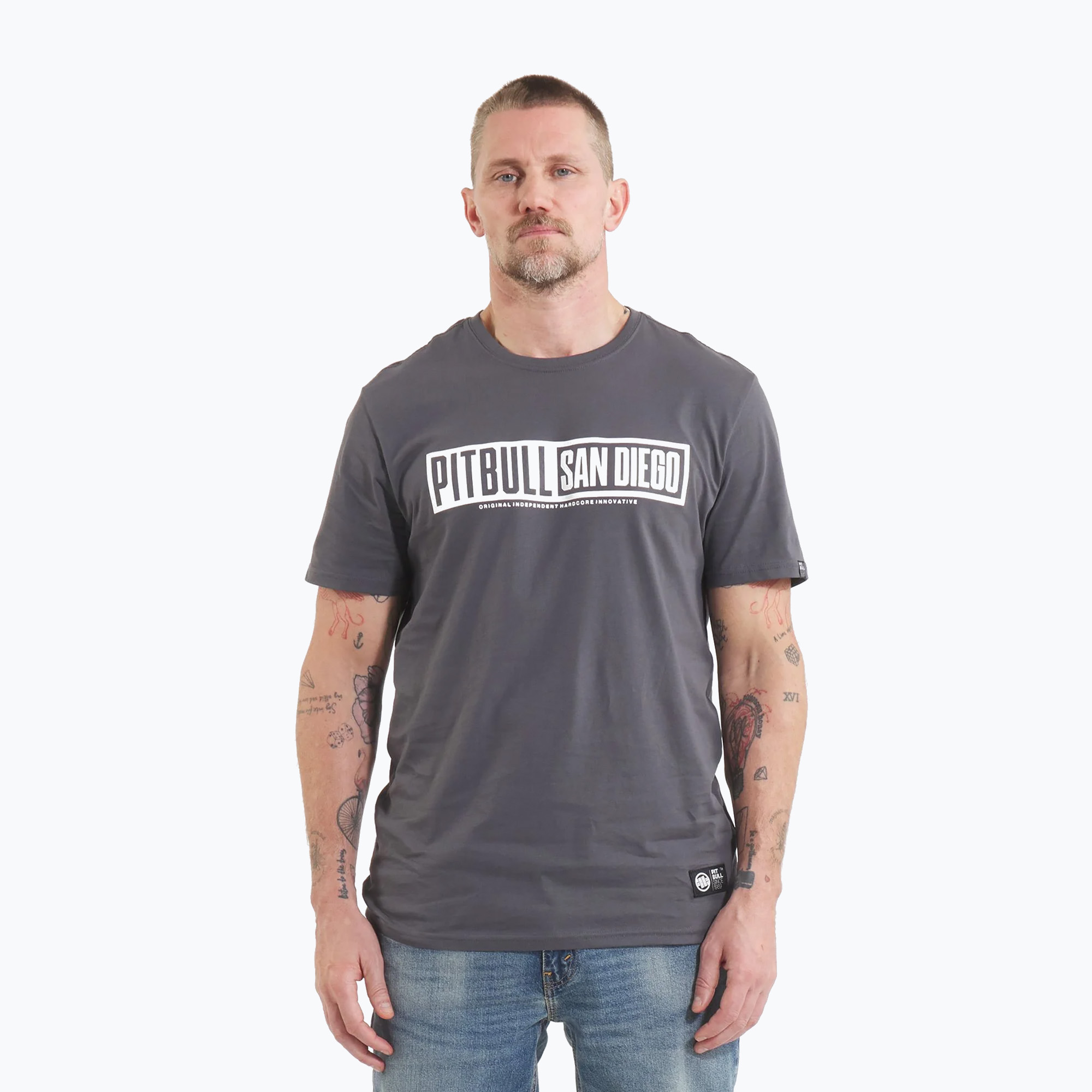 Pitbull Eighty Nine Dog men's t-shirt graphite (XXXL)