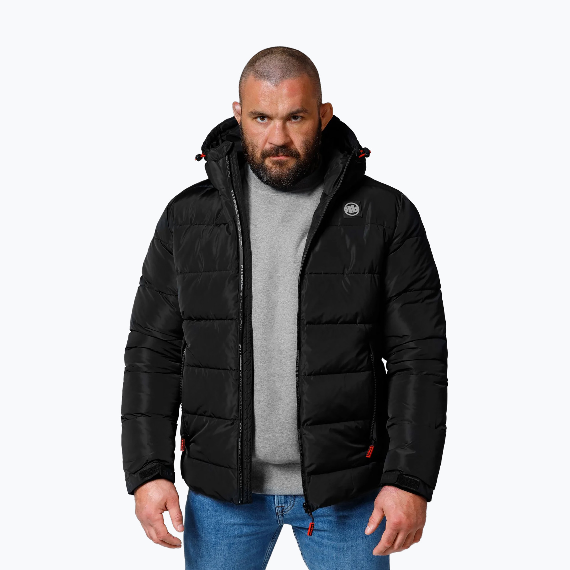 Pitbull West Coast men's winter jacket Airway 5 Padded Hooded black