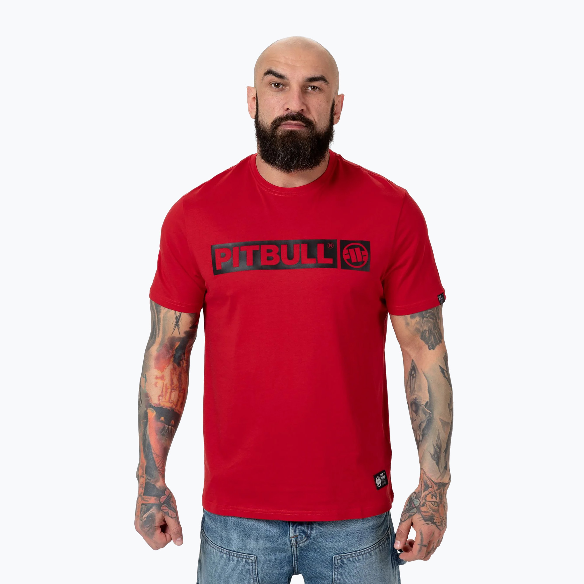 Men's T-shirt Pitbull Hilltop rasberry red (L)