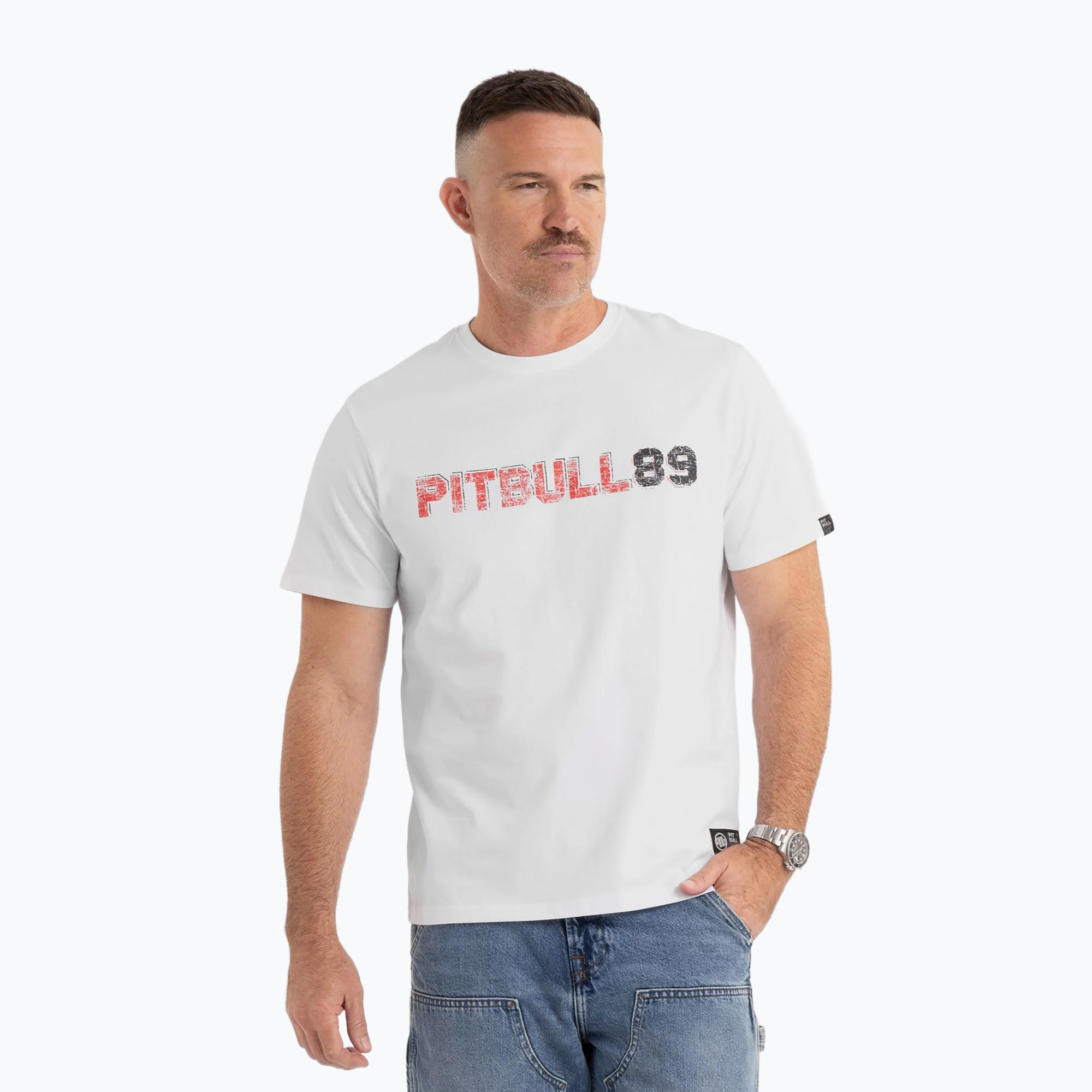 Pitbull Dog 89 t-shirt white (XL)