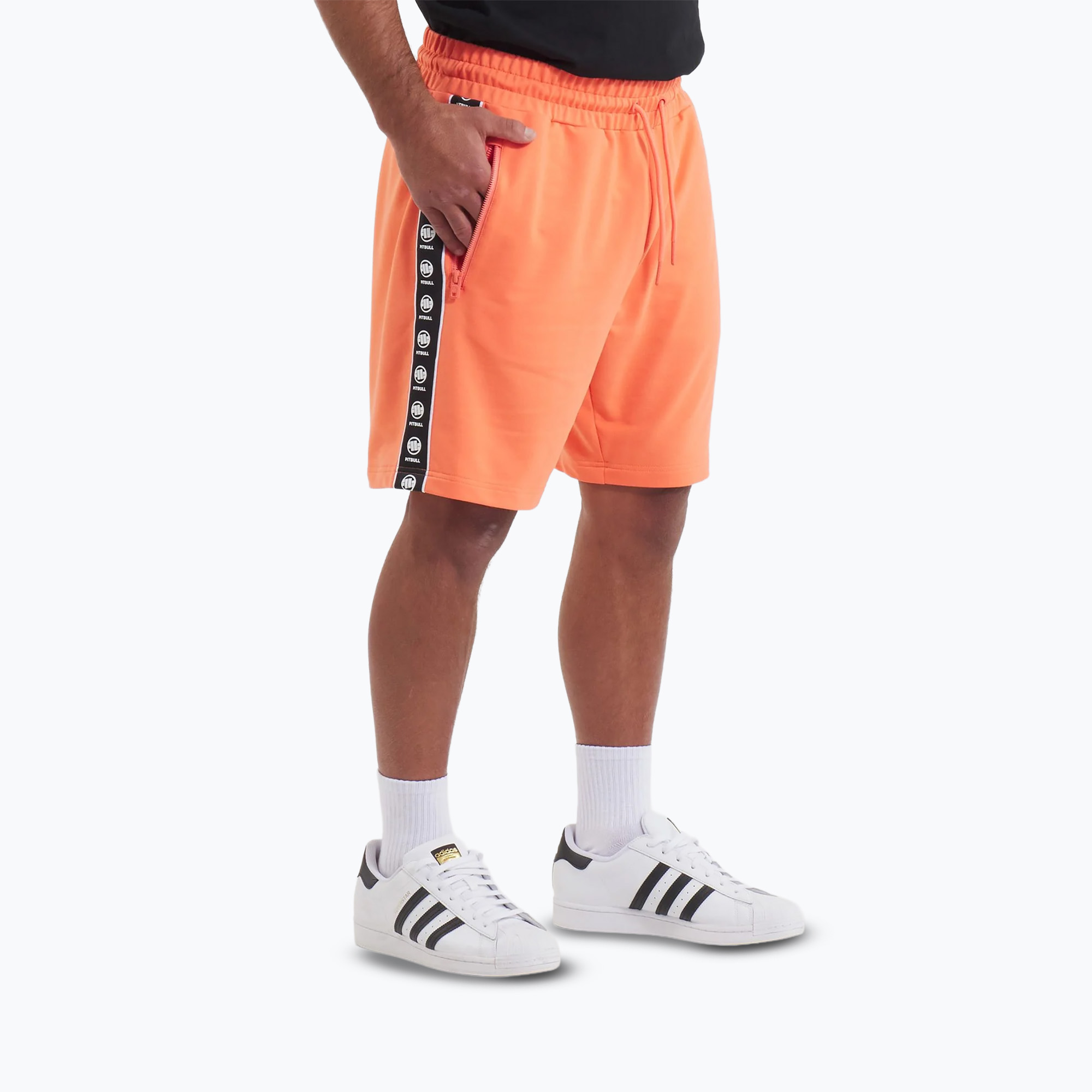 Men's shorts Pitbull Tape Nugget bright salmon (L)