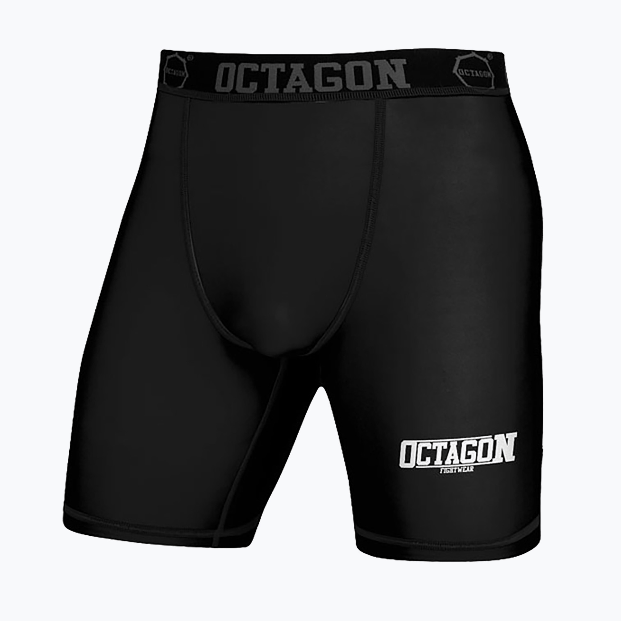 Octagon Fight Wear men's compression shorts black/white (XXL)