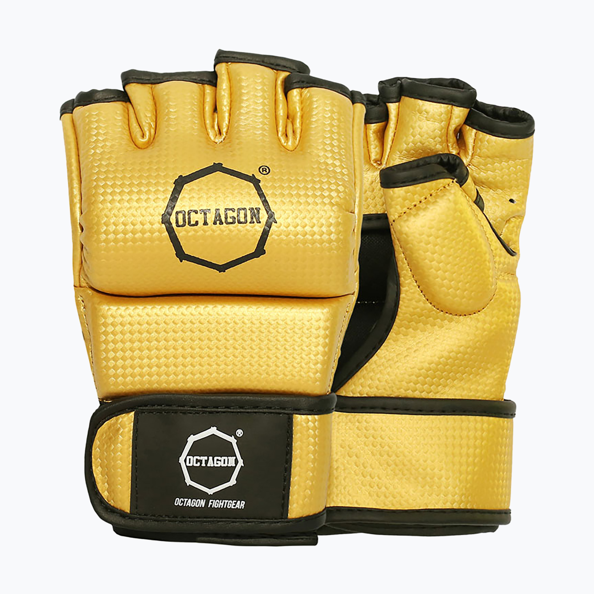 Octagon Kevlar MMA grappling gloves gold