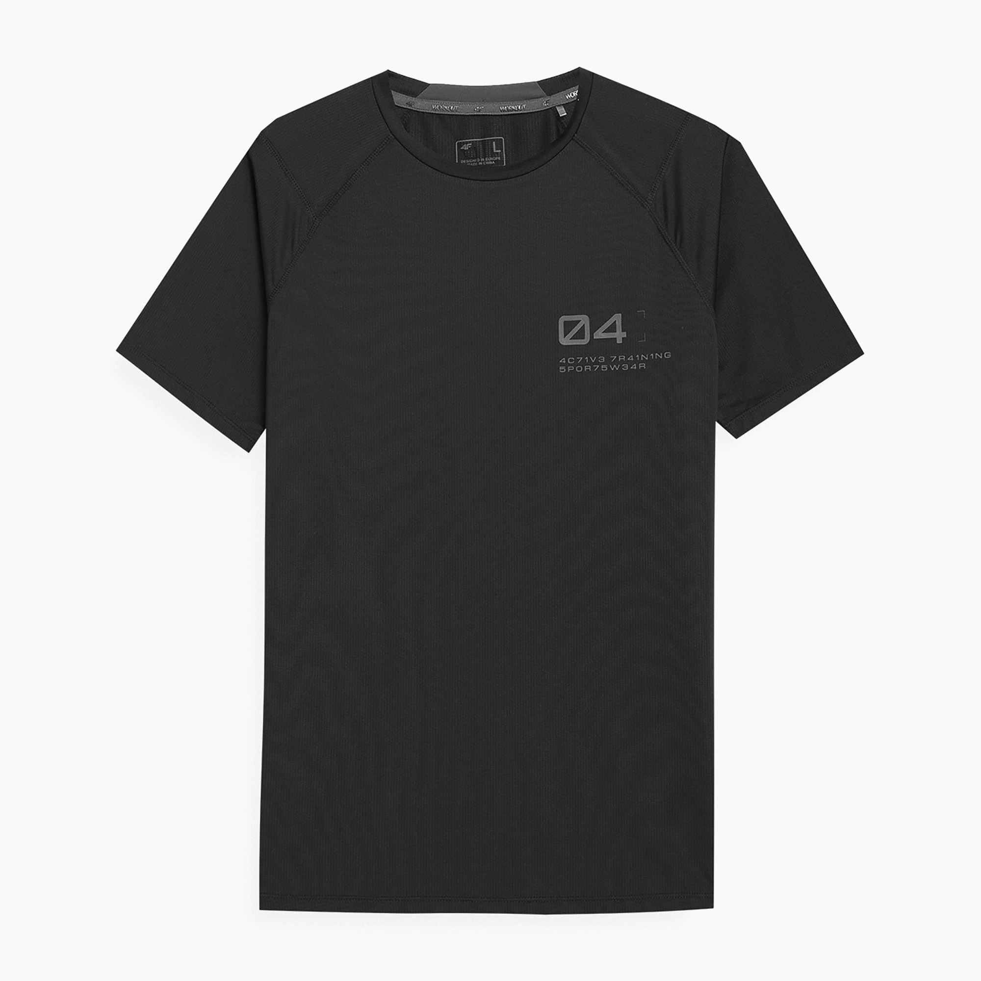 Men's training t-shirt 4F black 4FSS23TFTSM163-20S (S)