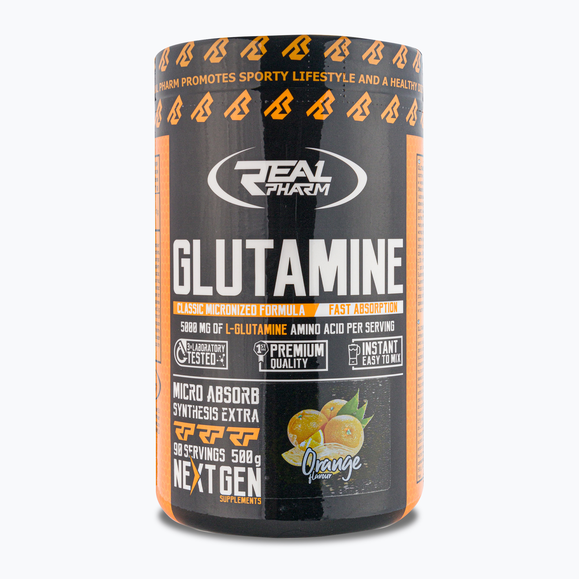 Glutamine Real Pharm amino acids 500g orange 666268 (500 g)