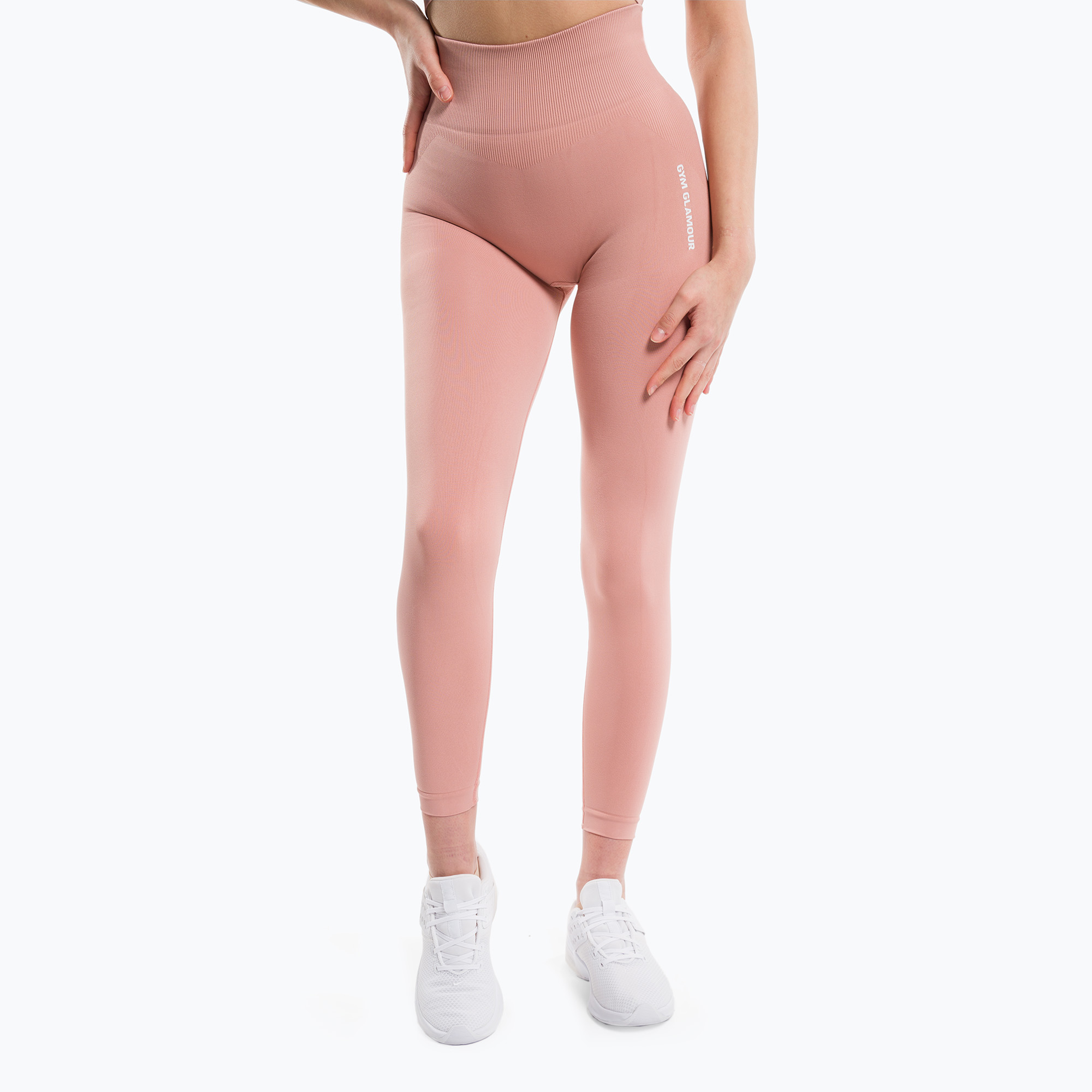 Women's training leggings Gym Glamour Compress Rose Tan 454 (M)