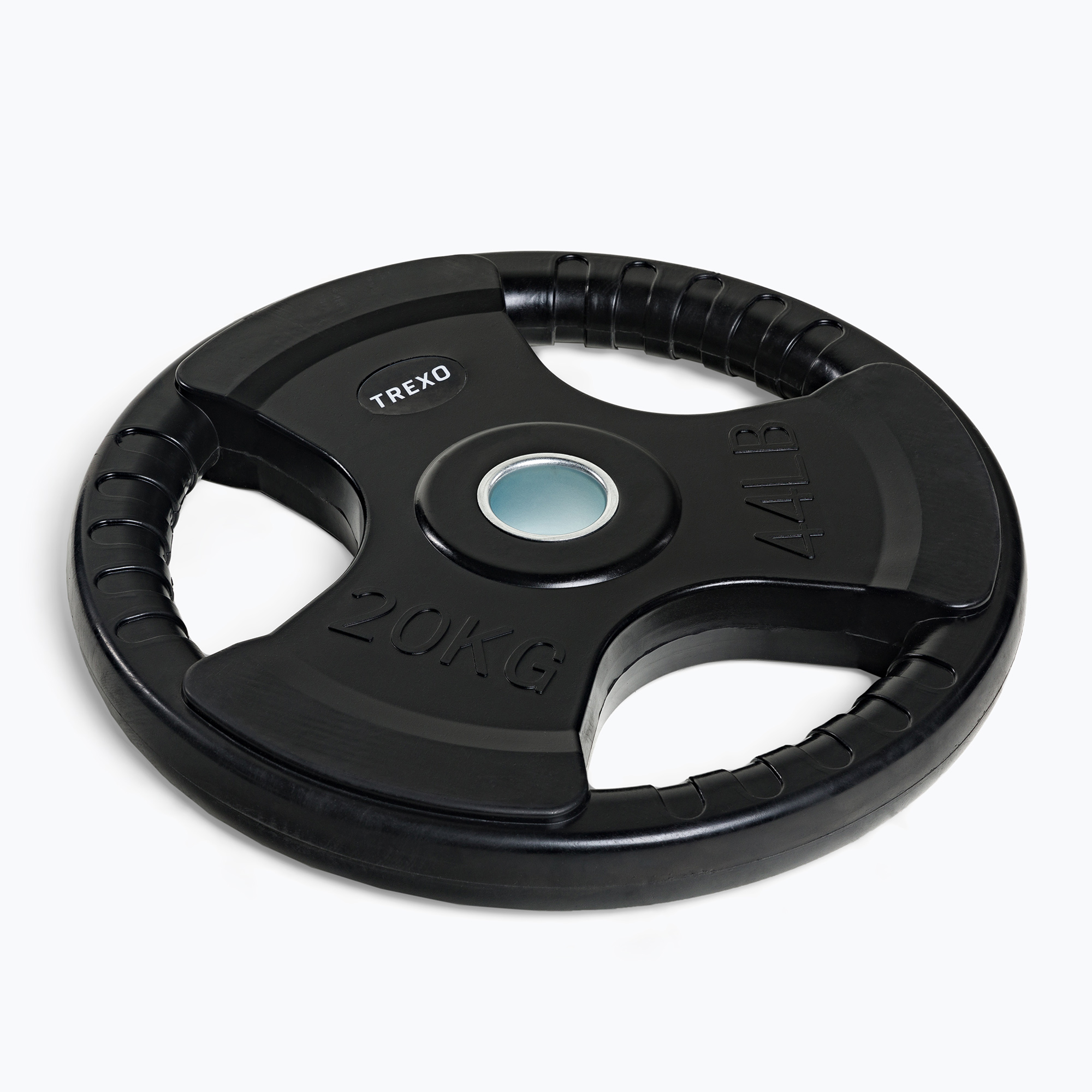 TREXO black rubberised cast iron weight RW20 20 kg (20 kg)