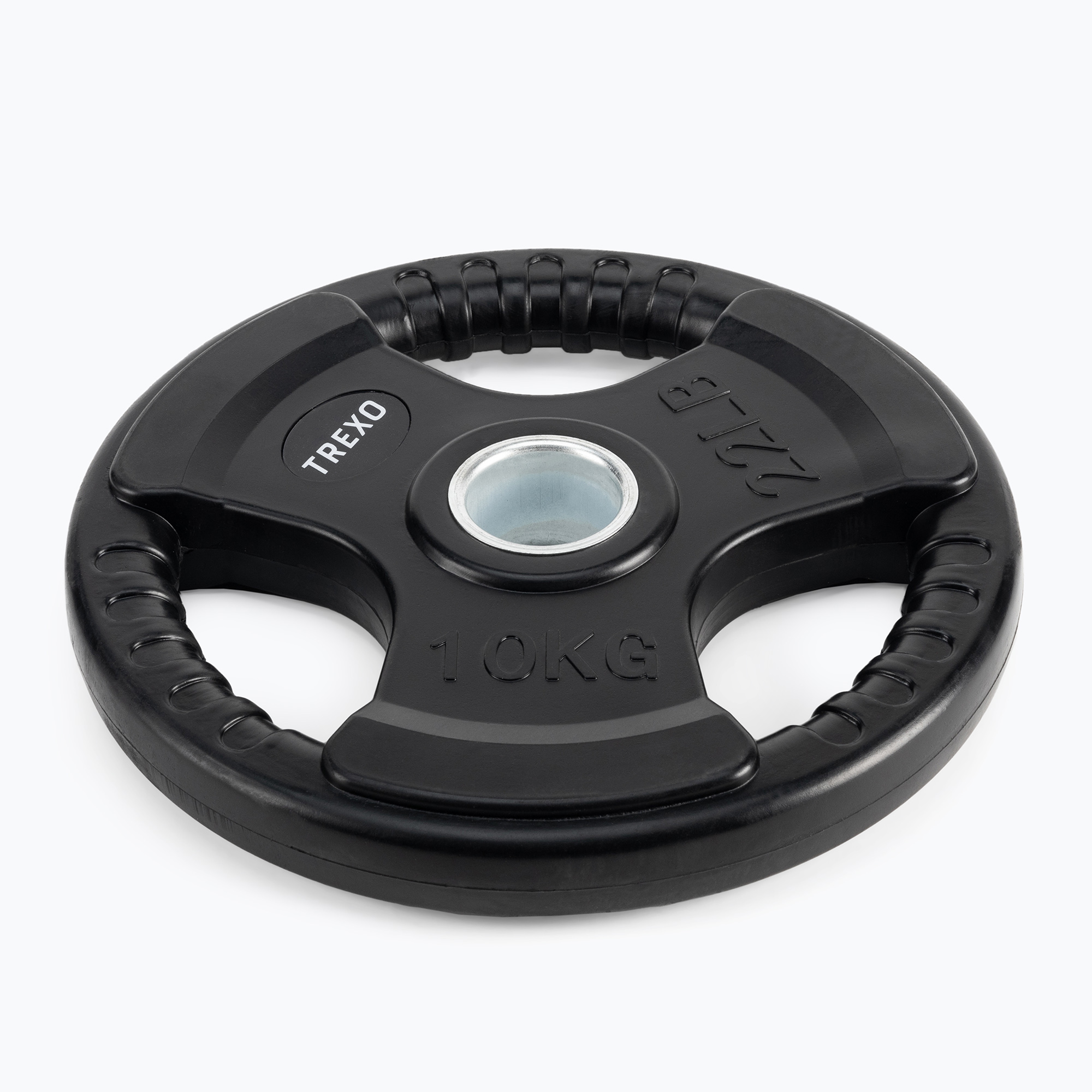 TREXO black rubberised cast iron weight RW10 10 kg (10 kg)