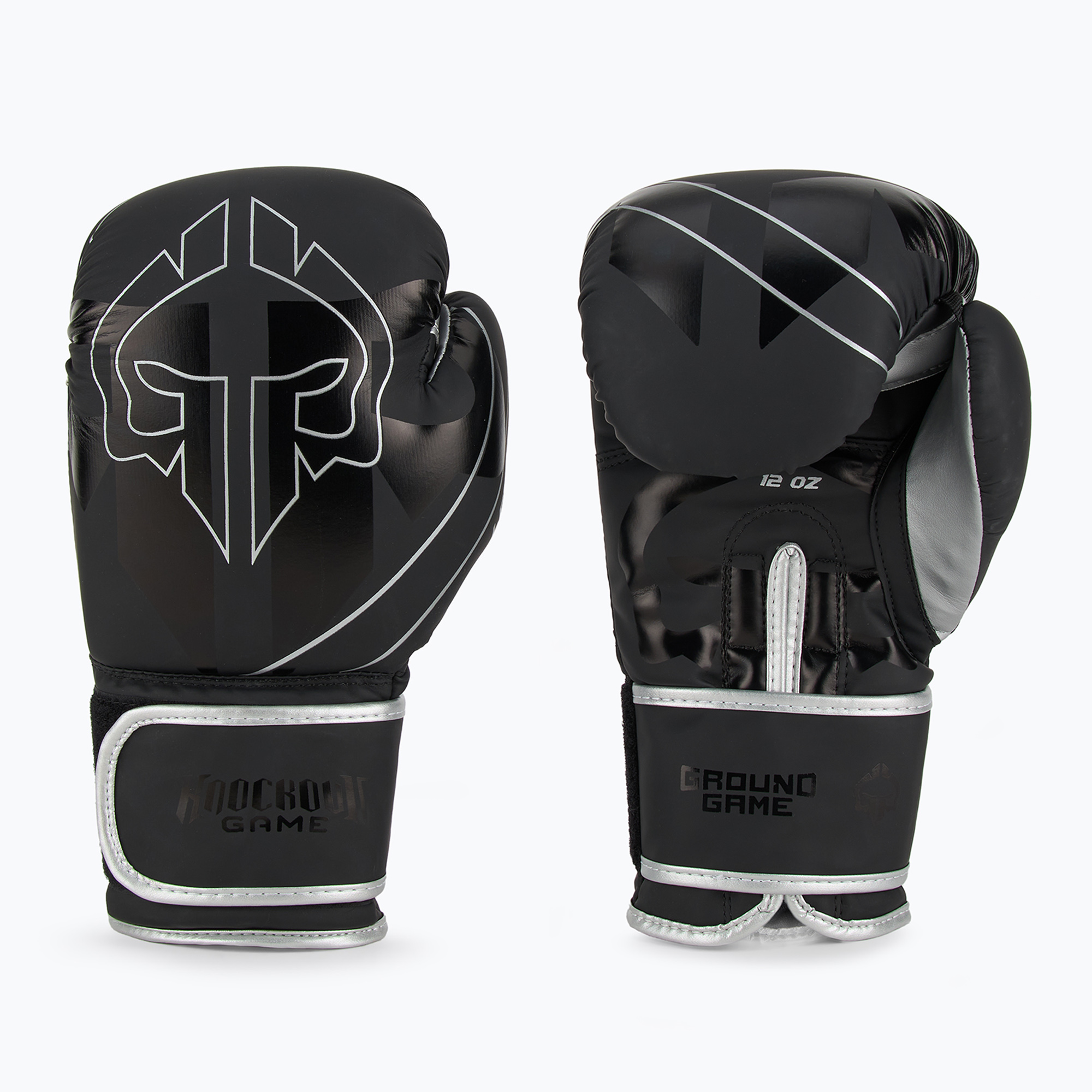 Ground Game Logo 3.0 boxing gloves black (14 oz)