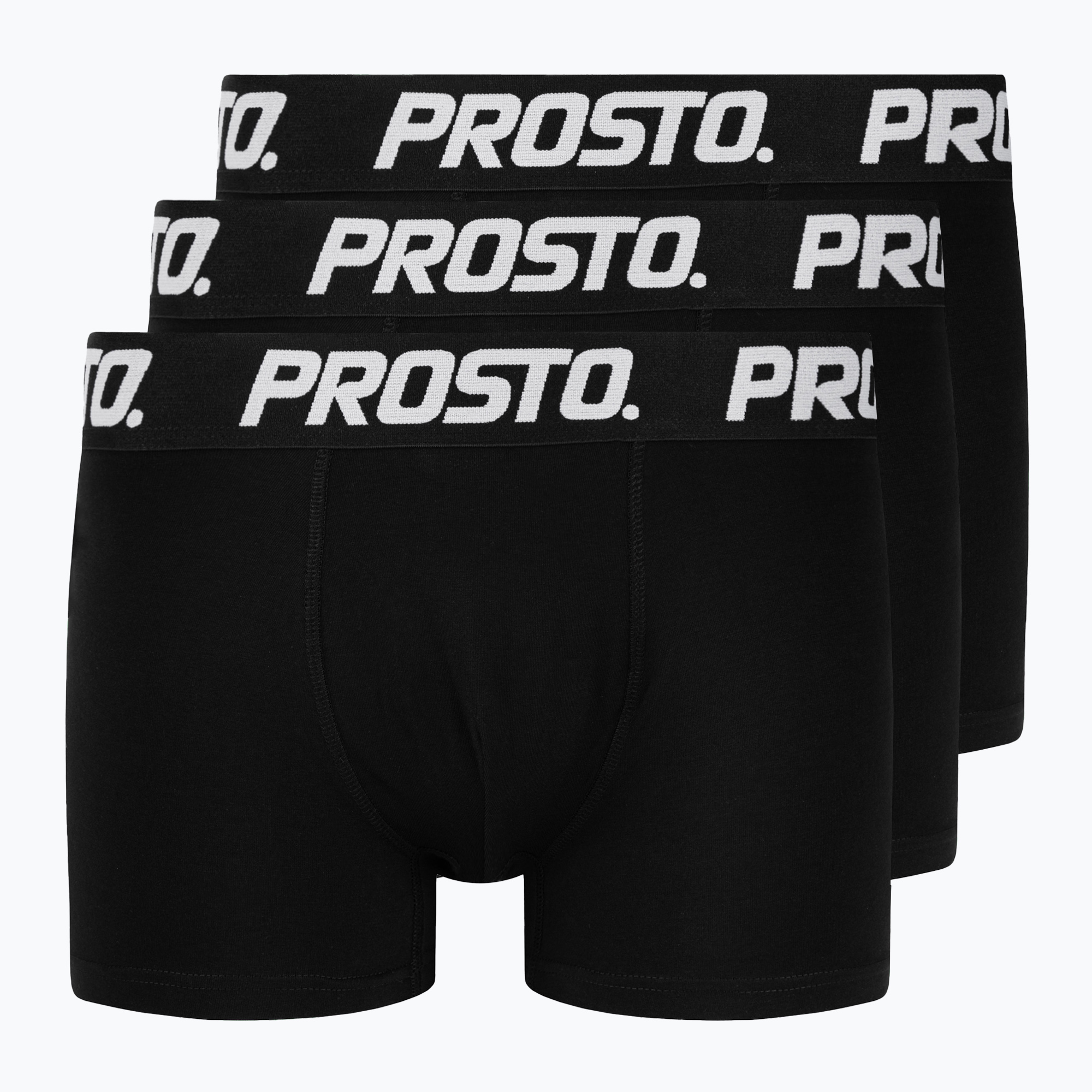 Men's PROSTO Boxers 3 pcs black (M)