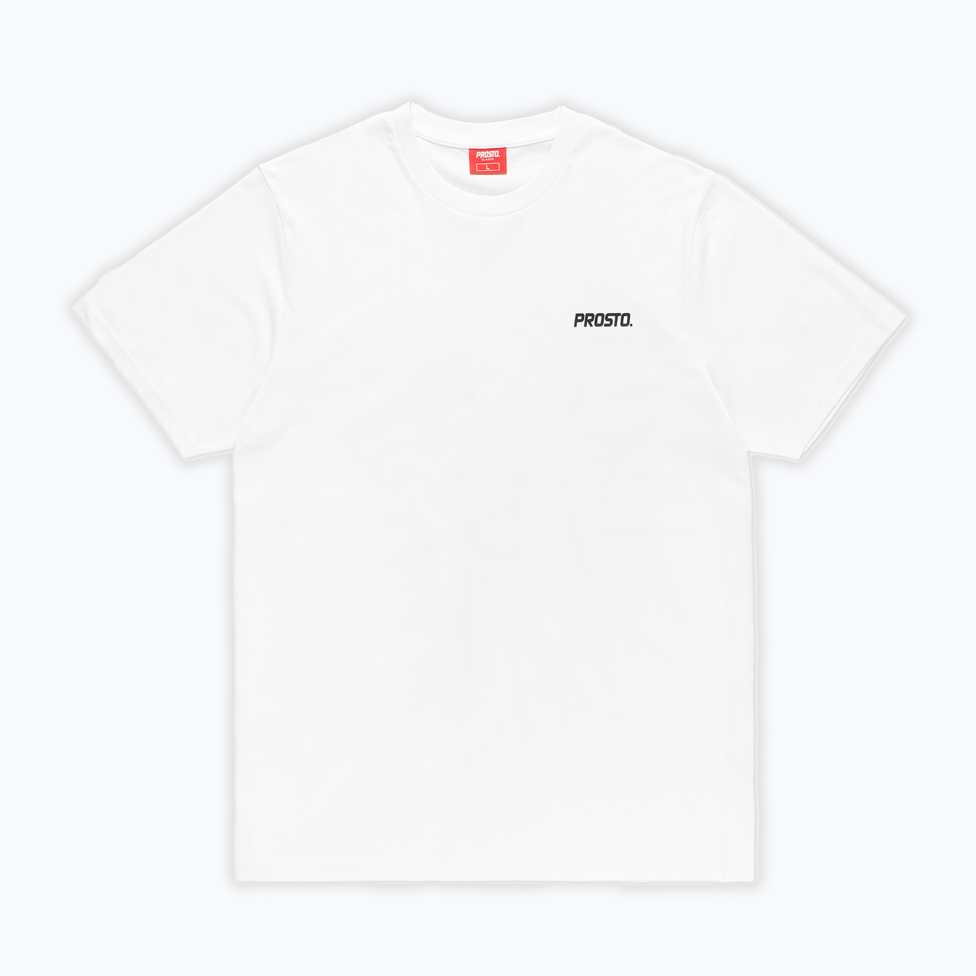 PROSTO Classh white men's t-shirt (L)