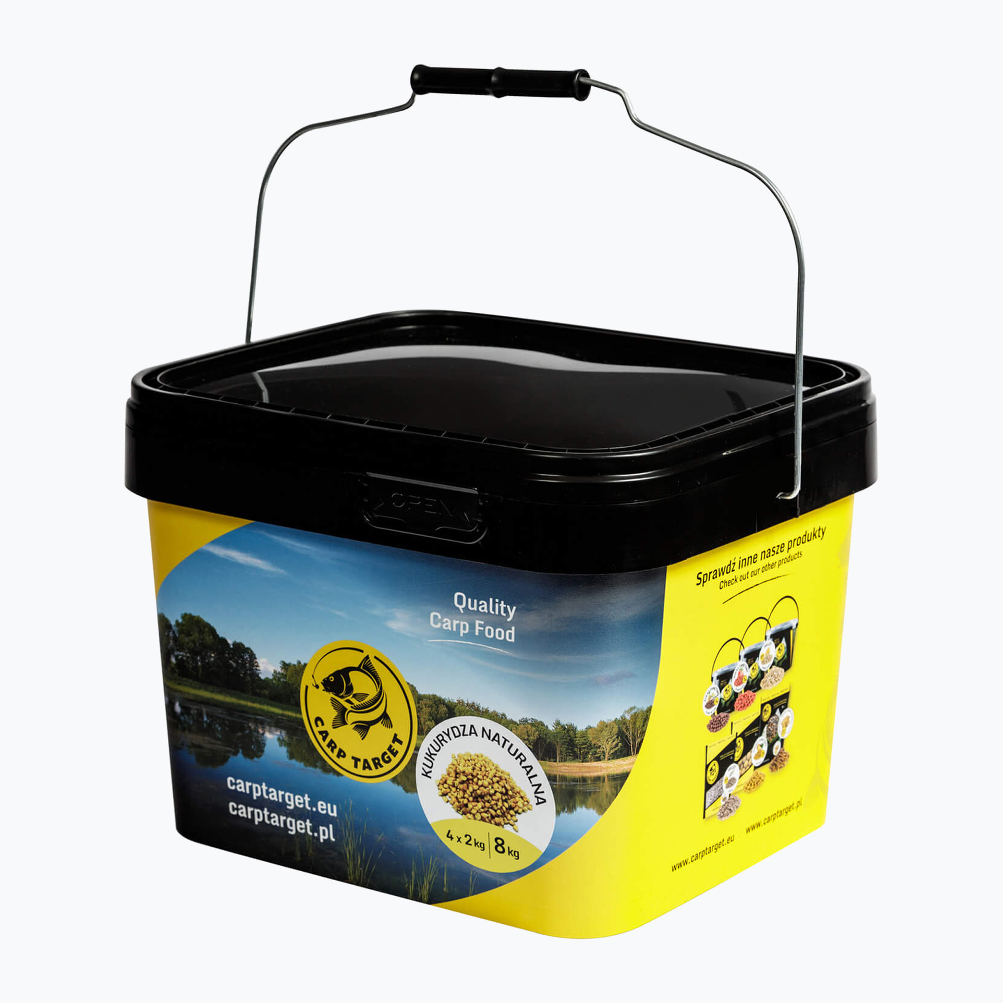 Carp Target Natural fishing corn + 10 l bucket (8 kg)