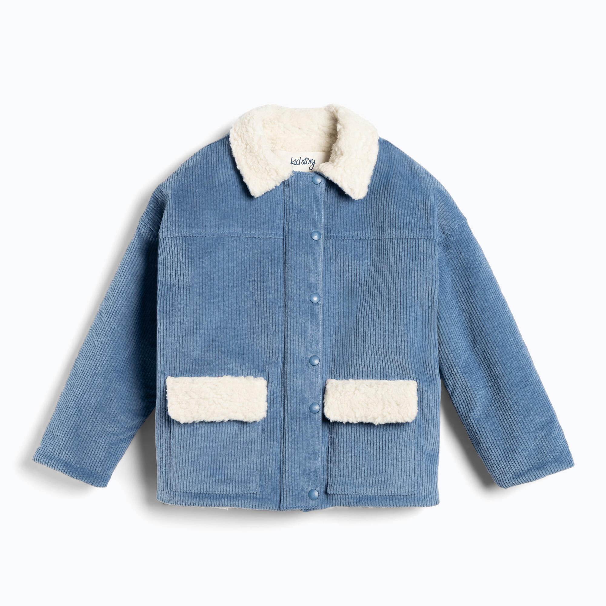 Children's jacket KID STORY Teddy air blue cookie (110-116)