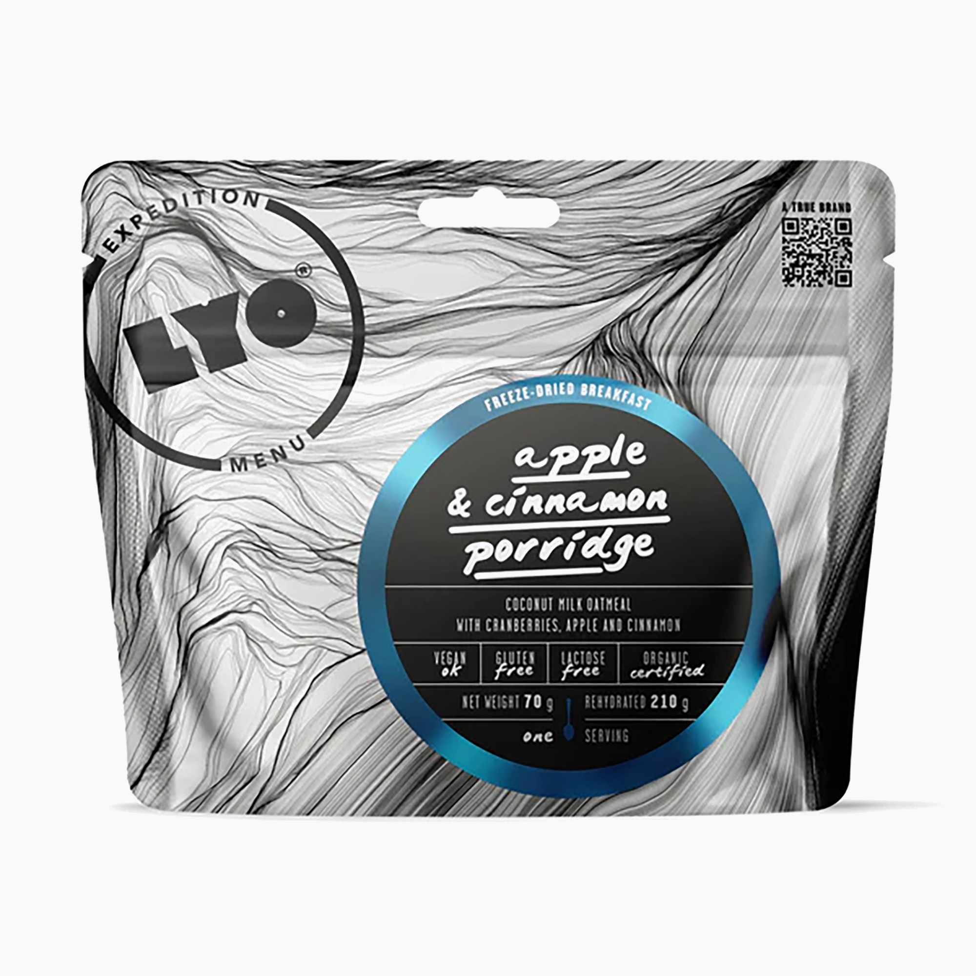 Freeze-dried food LYOFOOD Apple and cinnamon oatmeal 210 g (70 g)